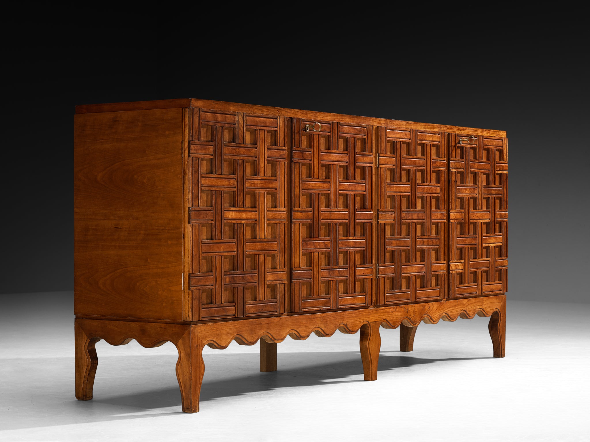 Rare Paolo Buffa Sideboard in Cherry Case pieces and storage cabinets Morentz