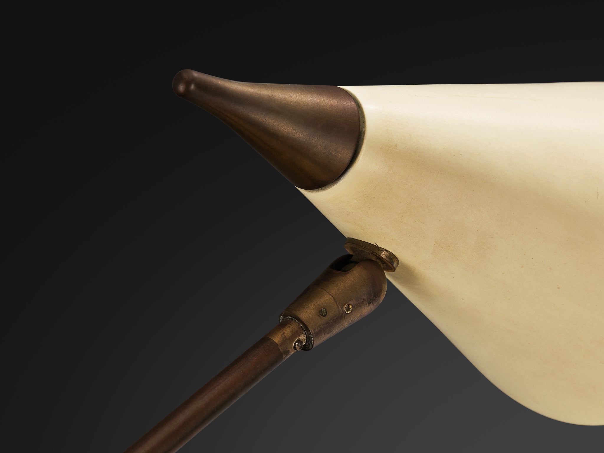 Giuseppe Ostuni for O-Luce '339/2’ Two-Armed Floor Lamp in Marble and Brass Lighting Morentz