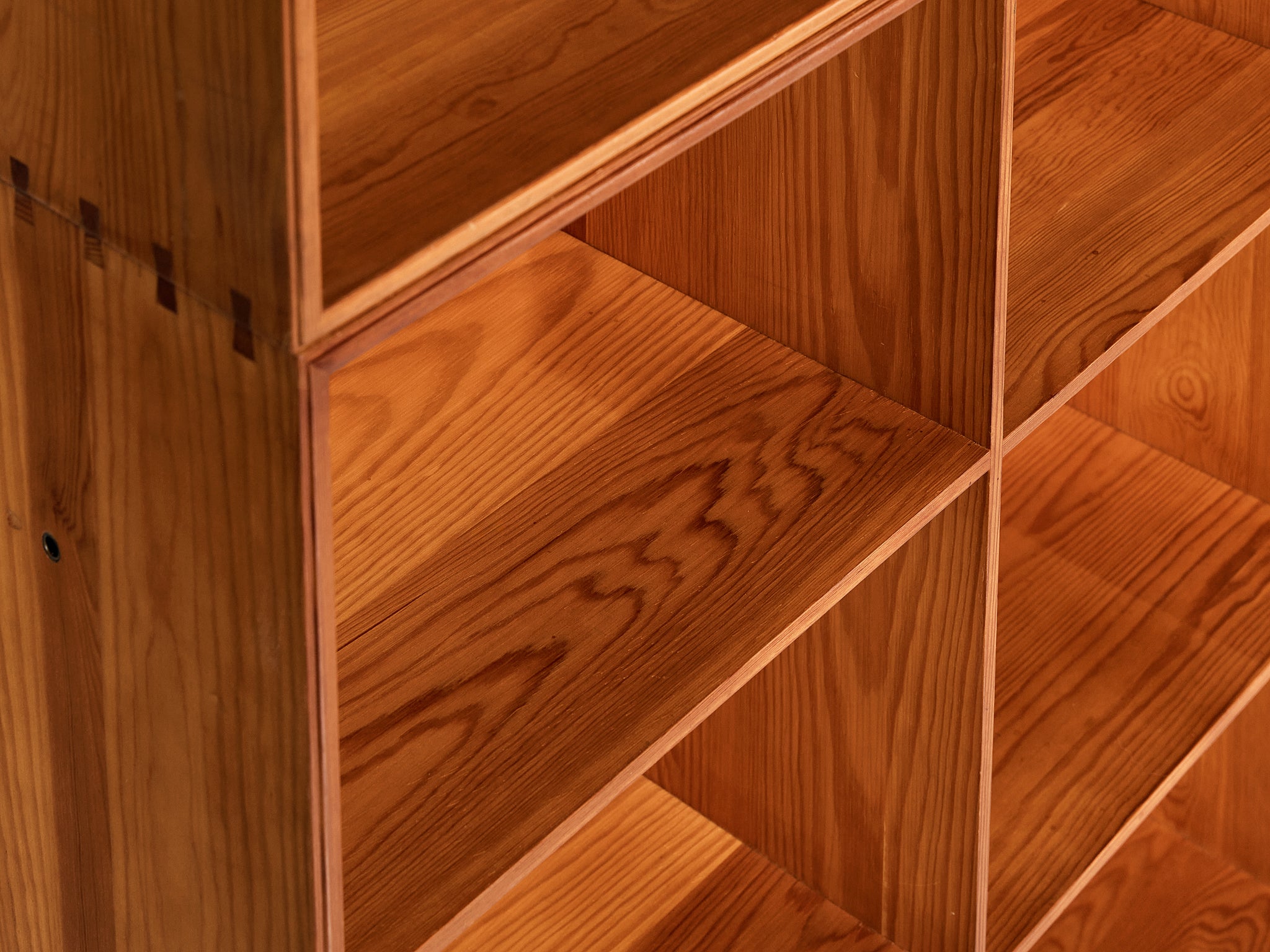 Mogens Koch for Rud Radmussen Modular Bookcase in Pine Case pieces and storage cabinets Morentz