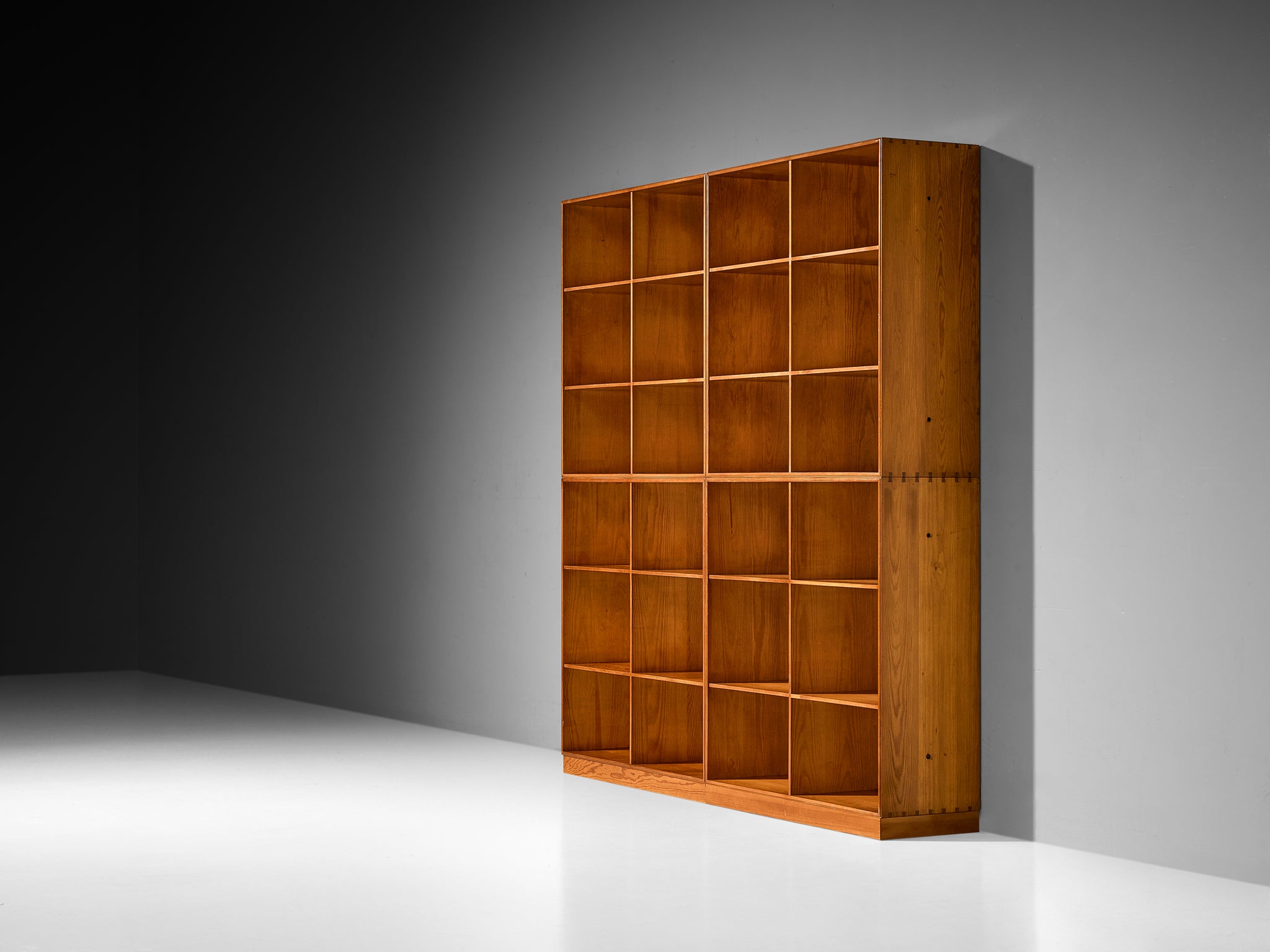 Mogens Koch for Rud Radmussen Modular Bookcase in Pine Case pieces and storage cabinets Morentz