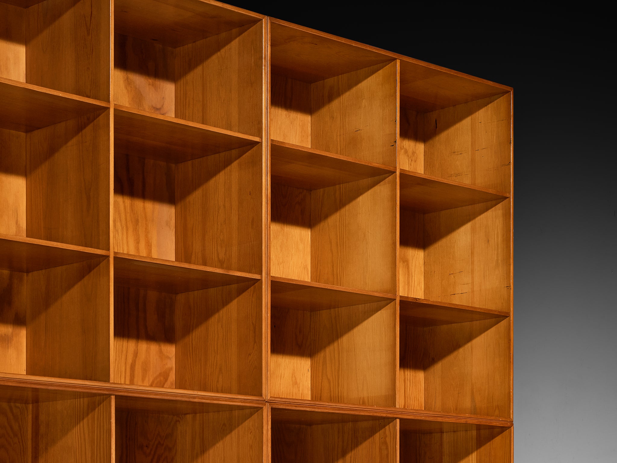 Mogens Koch for Rud Radmussen Modular Bookcase in Pine Case pieces and storage cabinets Morentz