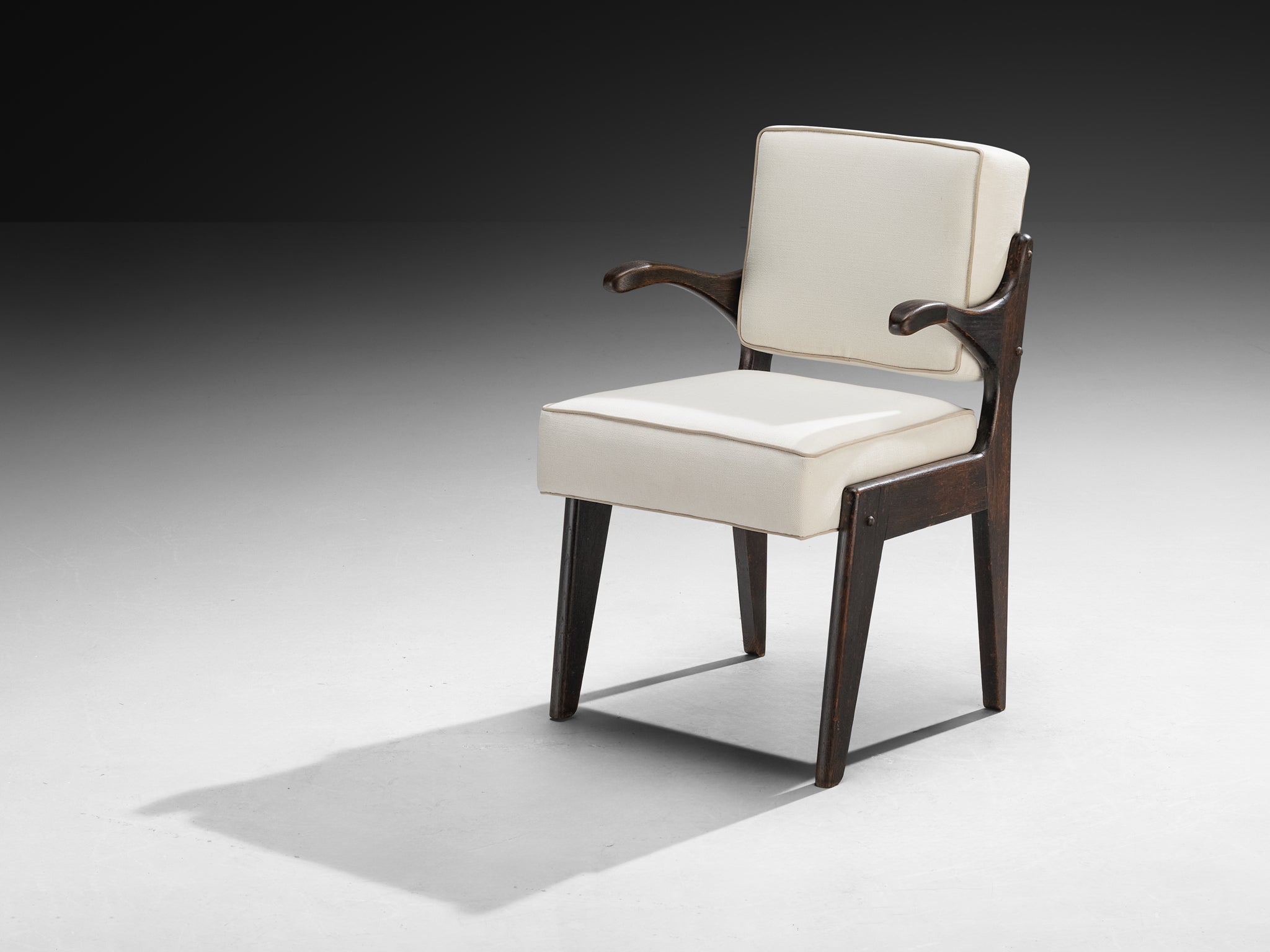 Guillerme & Chambron for Votre Maison Pair of 'Bridge Etudiant' Armchairs Seating Morentz