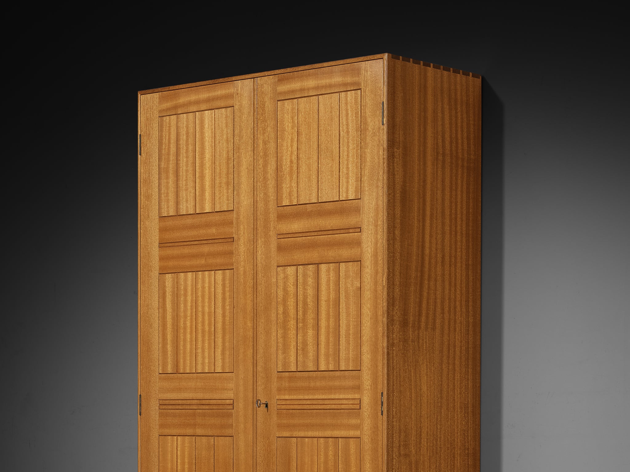 Mogens Koch for Rud Rasmussen Tall Cabinet or Wardrobe in Mahogany Case pieces and storage cabinets Morentz