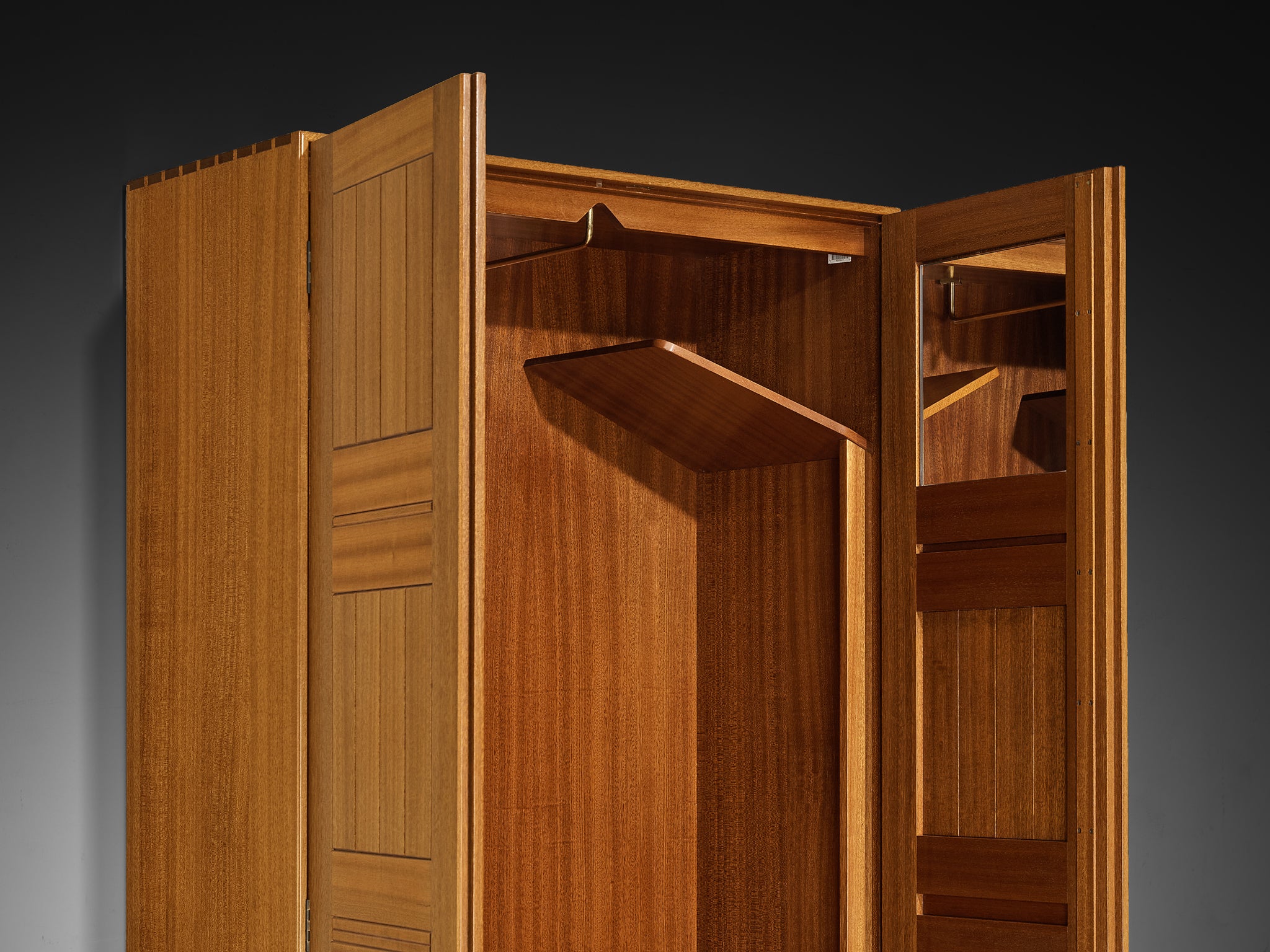 Mogens Koch for Rud Rasmussen Tall Cabinet or Wardrobe in Mahogany Case pieces and storage cabinets Morentz