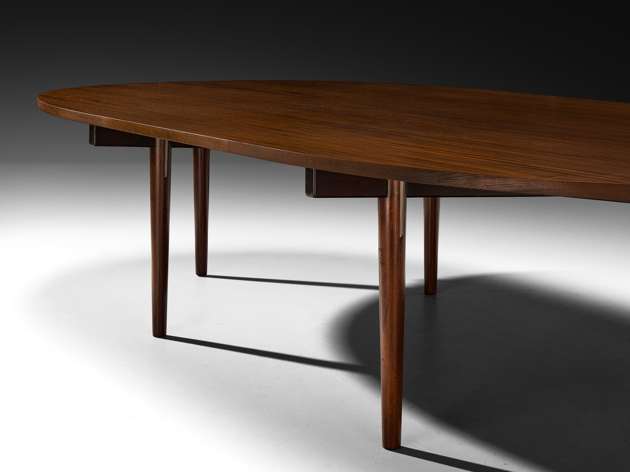 Hans Wegner for Johannes Hansen Rare Large Dining or Conference Table in Mahogany Tables Morentz