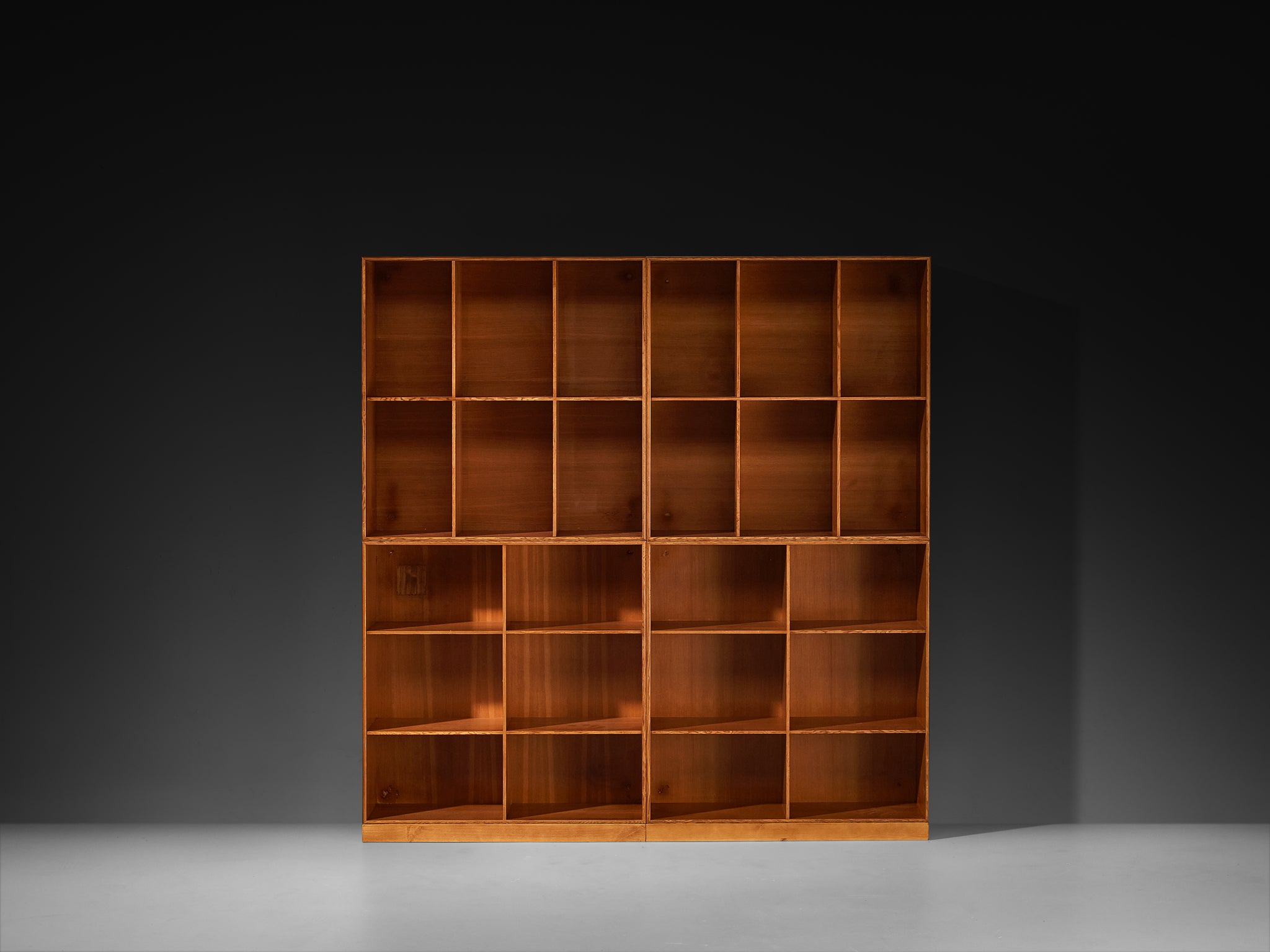 Mogens Koch for Rud Radmussen Modular Bookcase in Pine Case pieces and storage cabinets Morentz