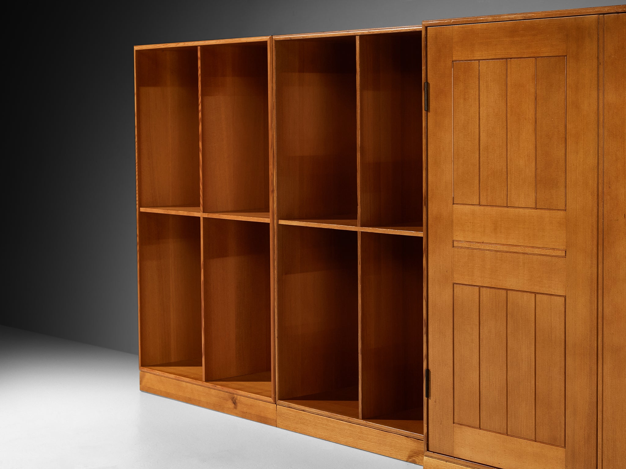 Mogens Koch for Rud Radmussen Modular Bookcase in Pine