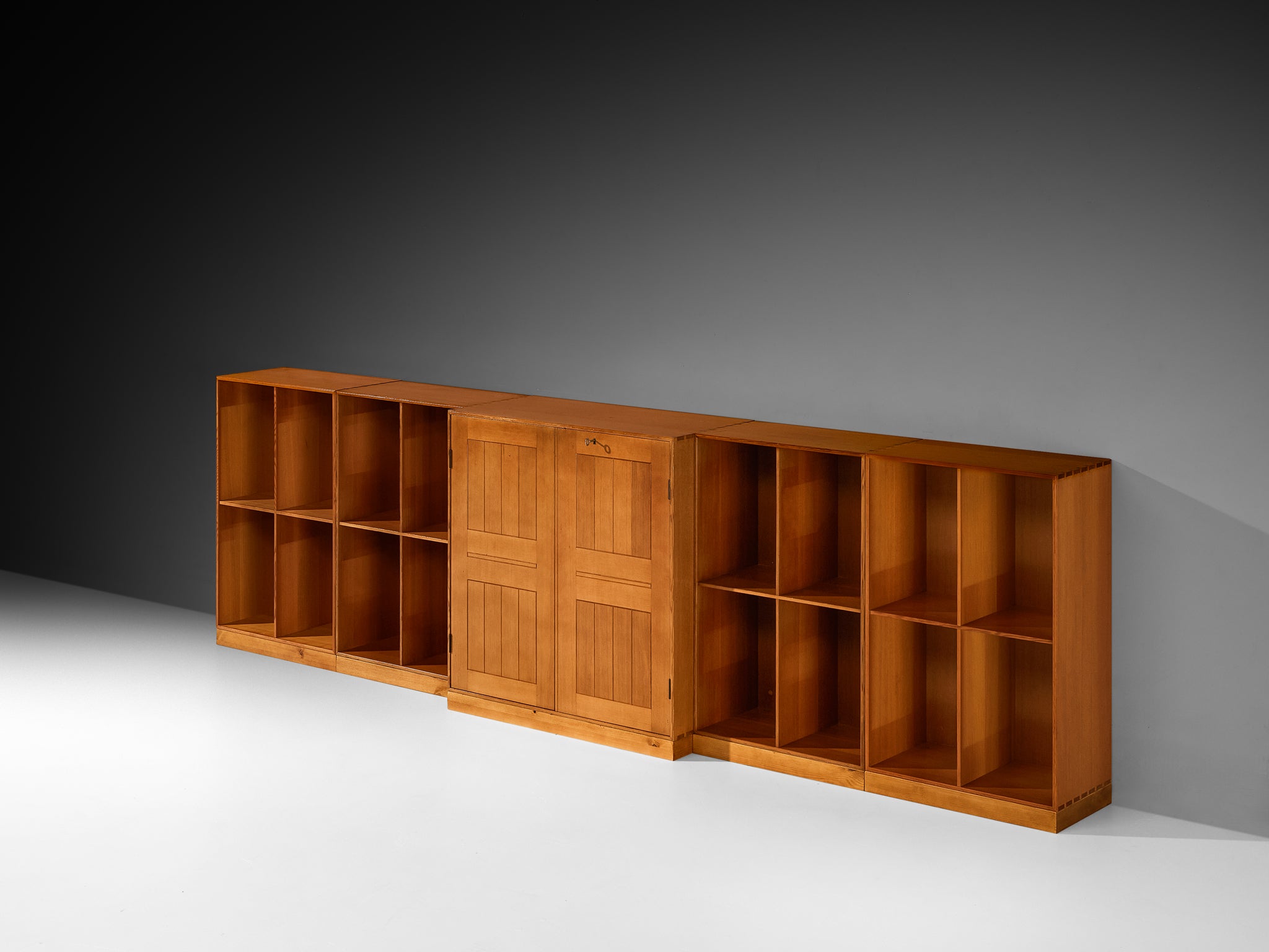 Mogens Koch for Rud Radmussen Modular Bookcase in Pine