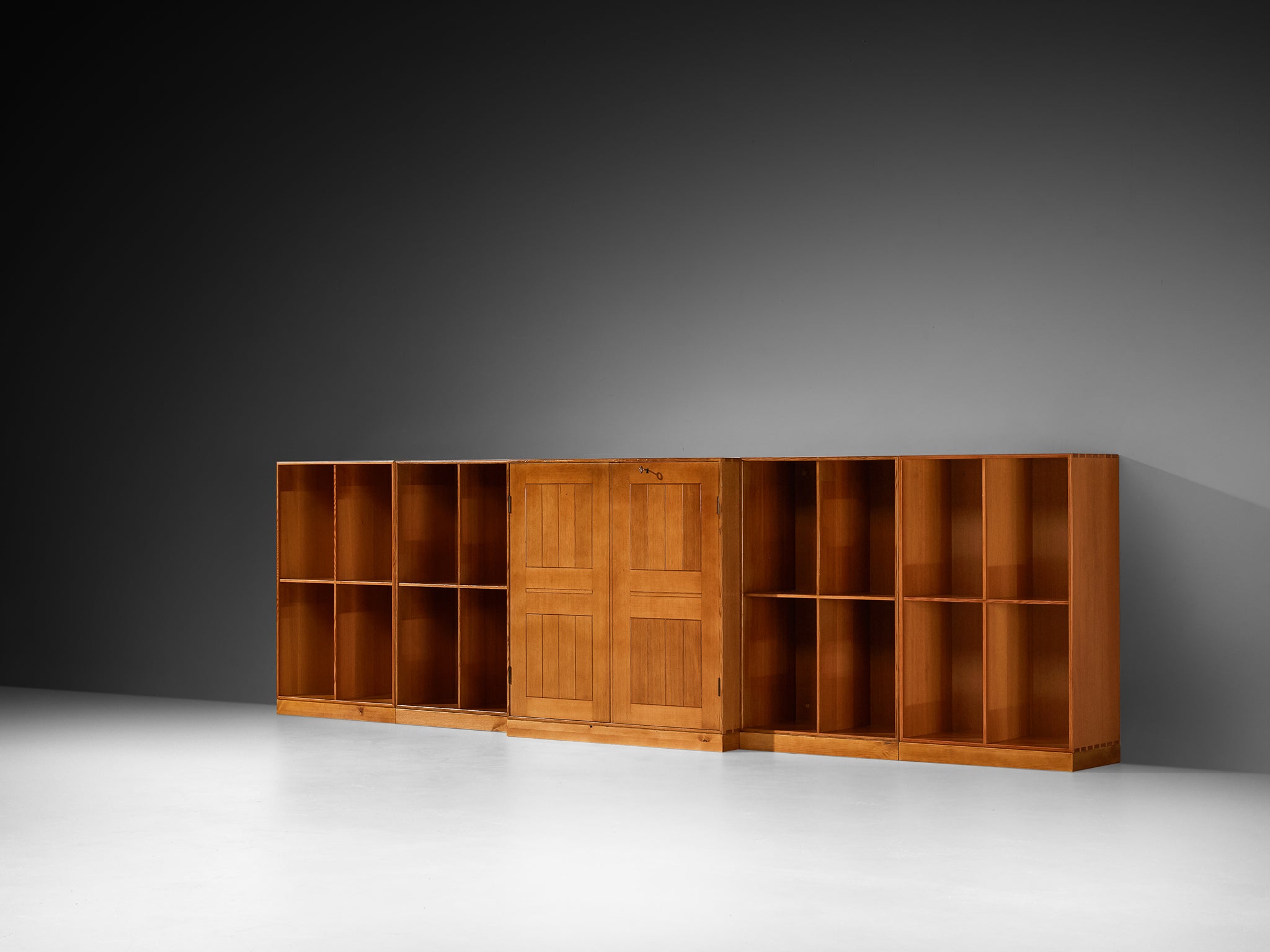 Mogens Koch for Rud Radmussen Modular Bookcase in Pine