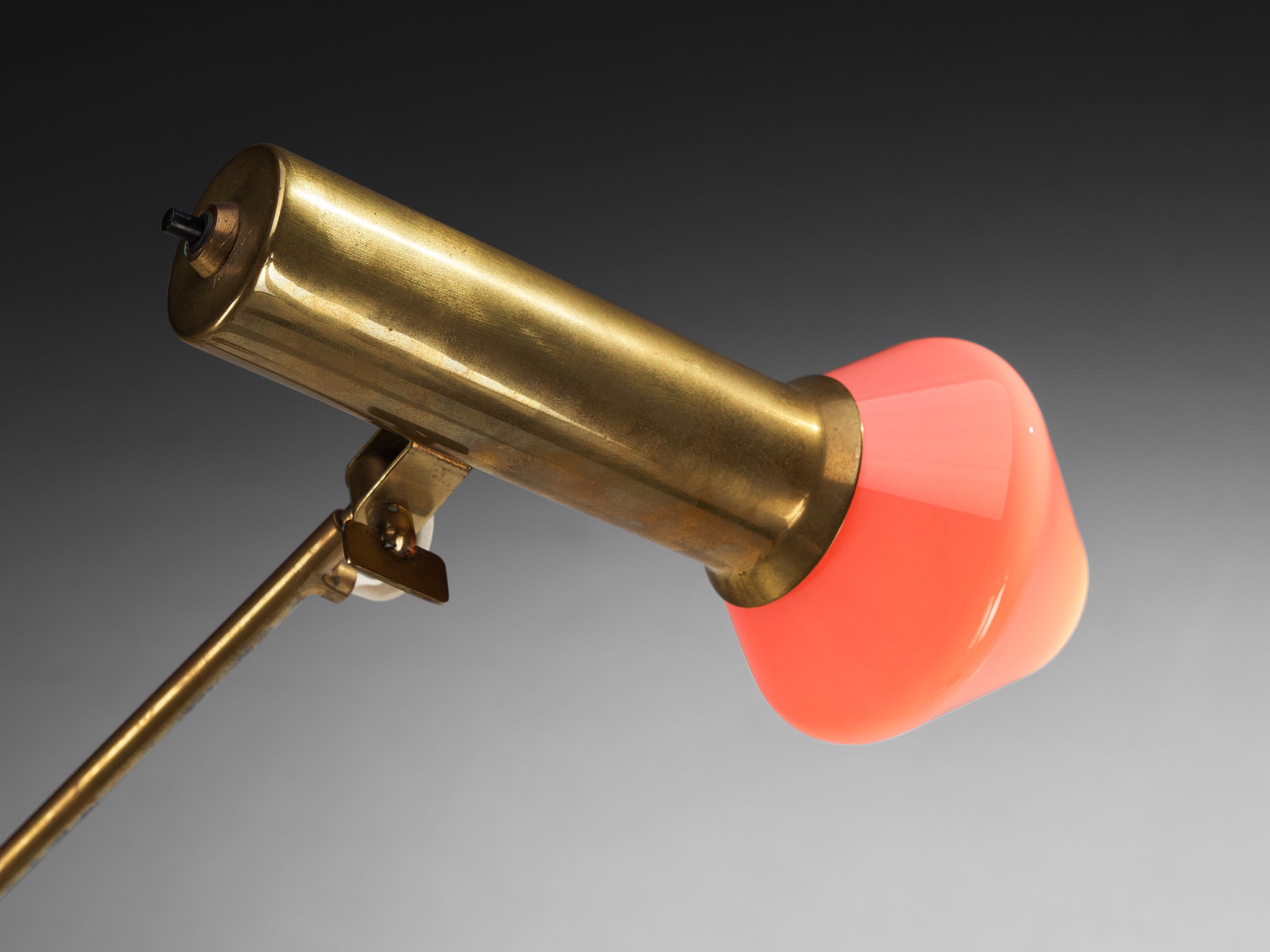 Tapio Wirkkala for Idman Rare Desk Lamp in Brass and Glass Lighting Morentz