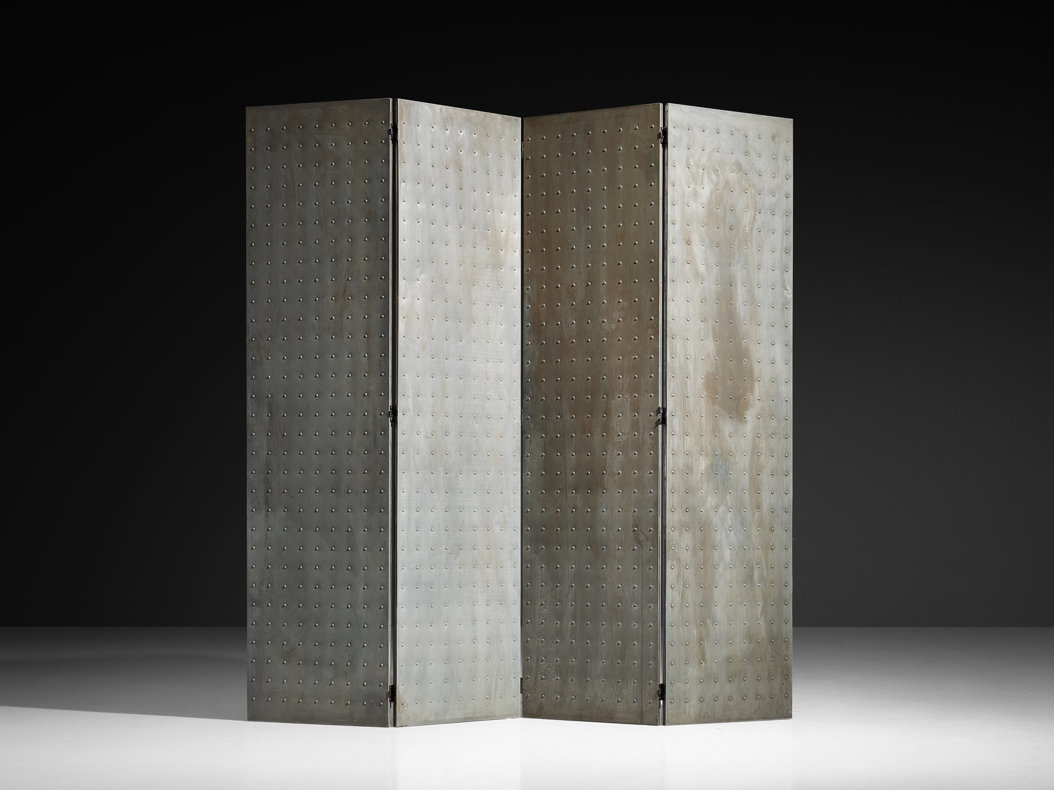 Mats Theselius for Källemo AB Limited Edition 'Rörligt Objekt' Folding Screen in Patinated Aluminum More Furniture and Collectibles Morentz