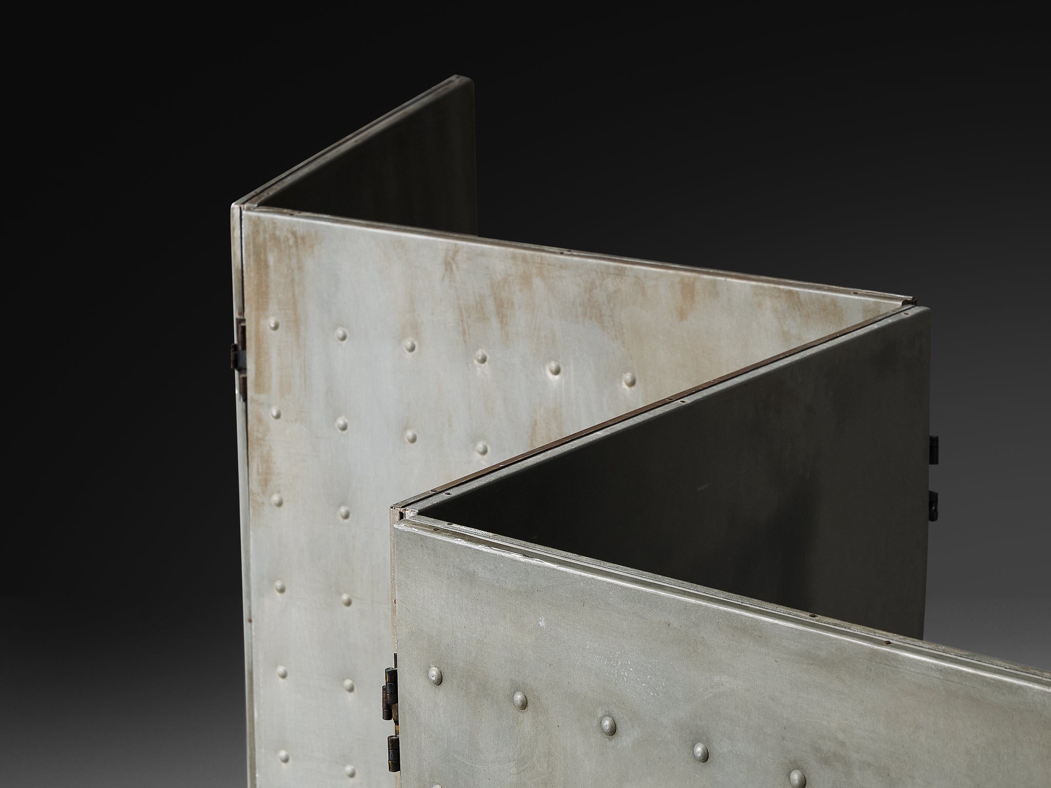 Mats Theselius for Källemo AB Limited Edition 'Rörligt Objekt' Folding Screen in Patinated Aluminum More Furniture and Collectibles Morentz