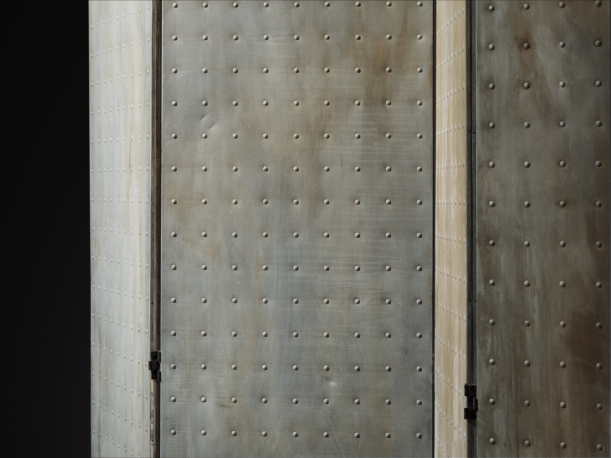 Mats Theselius for Källemo AB Limited Edition 'Rörligt Objekt' Folding Screen in Patinated Aluminum More Furniture and Collectibles Morentz