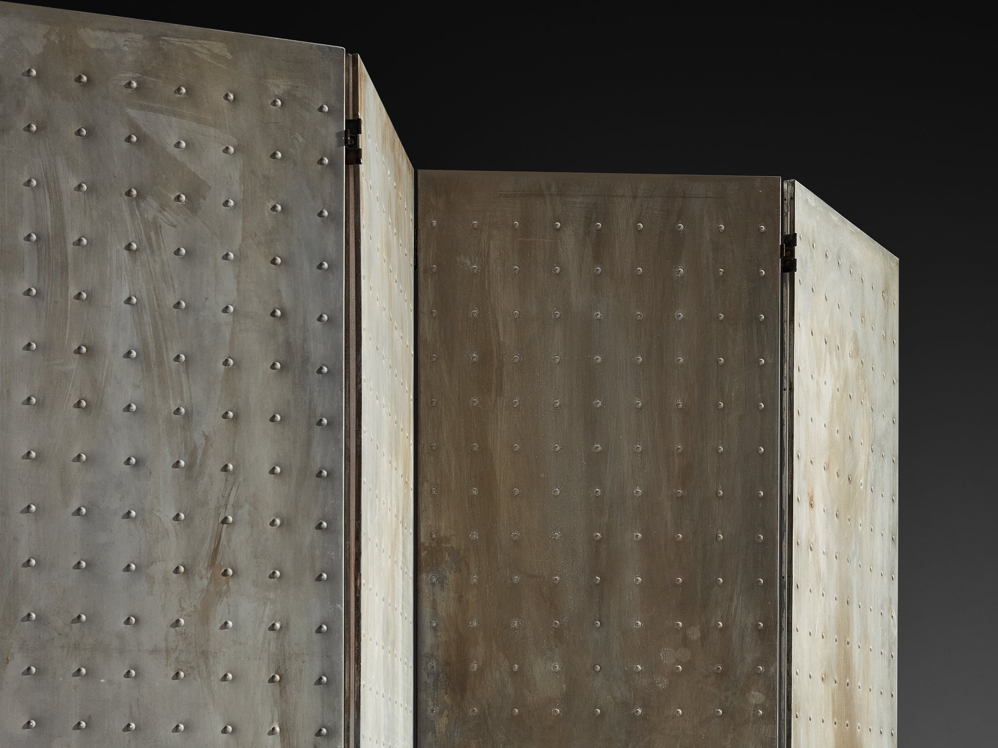 Mats Theselius for Källemo AB Limited Edition 'Rörligt Objekt' Folding Screen in Patinated Aluminum More Furniture and Collectibles Morentz