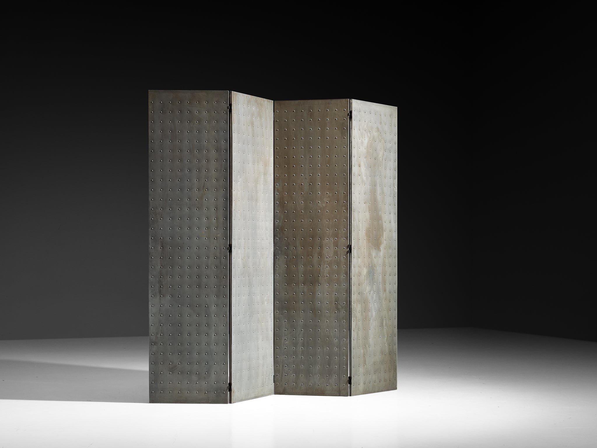 Mats Theselius for Källemo AB Limited Edition 'Rörligt Objekt' Folding Screen in Patinated Aluminum More Furniture and Collectibles Morentz