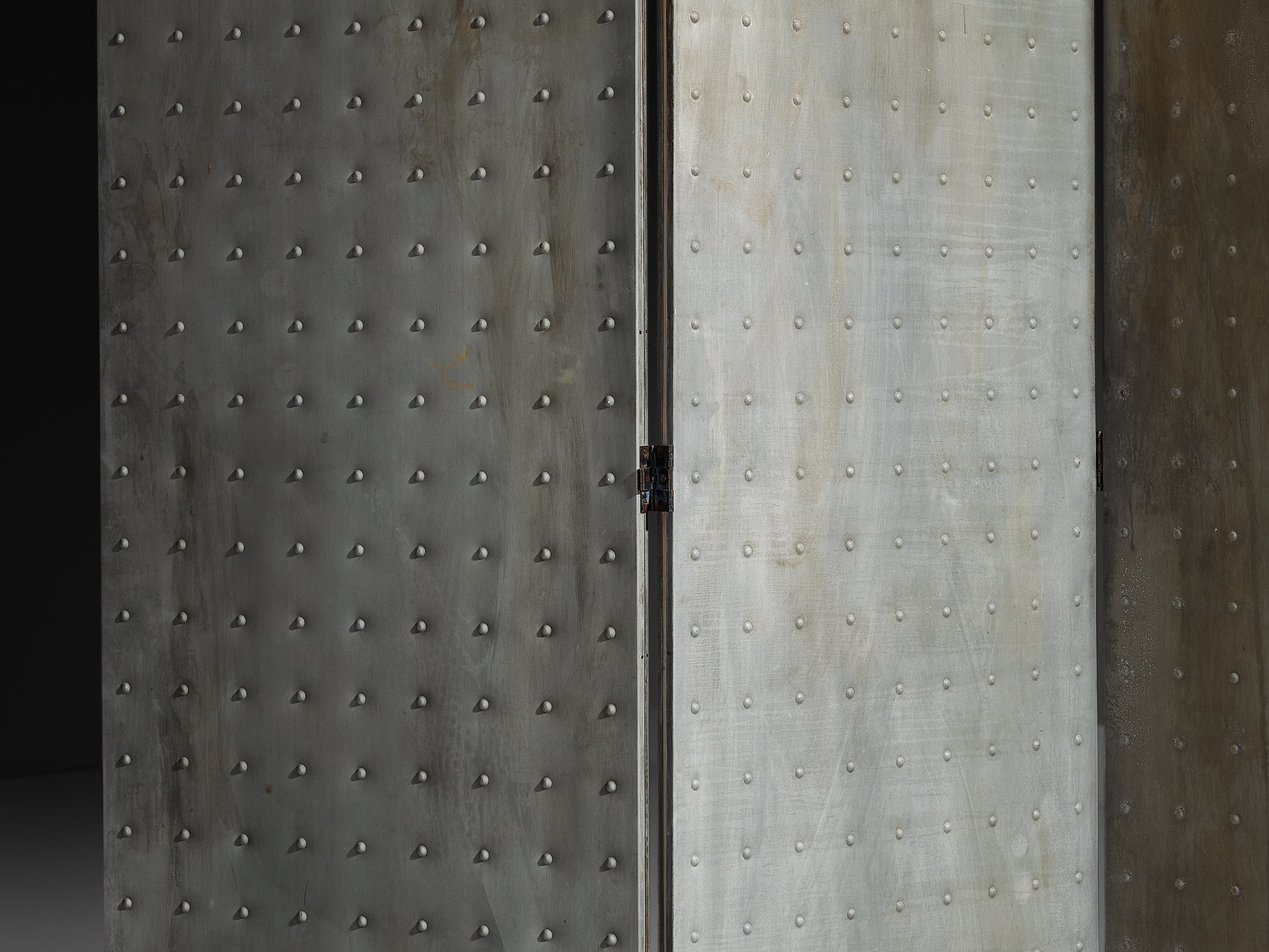 Mats Theselius for Källemo AB Limited Edition 'Rörligt Objekt' Folding Screen in Patinated Aluminum More Furniture and Collectibles Morentz