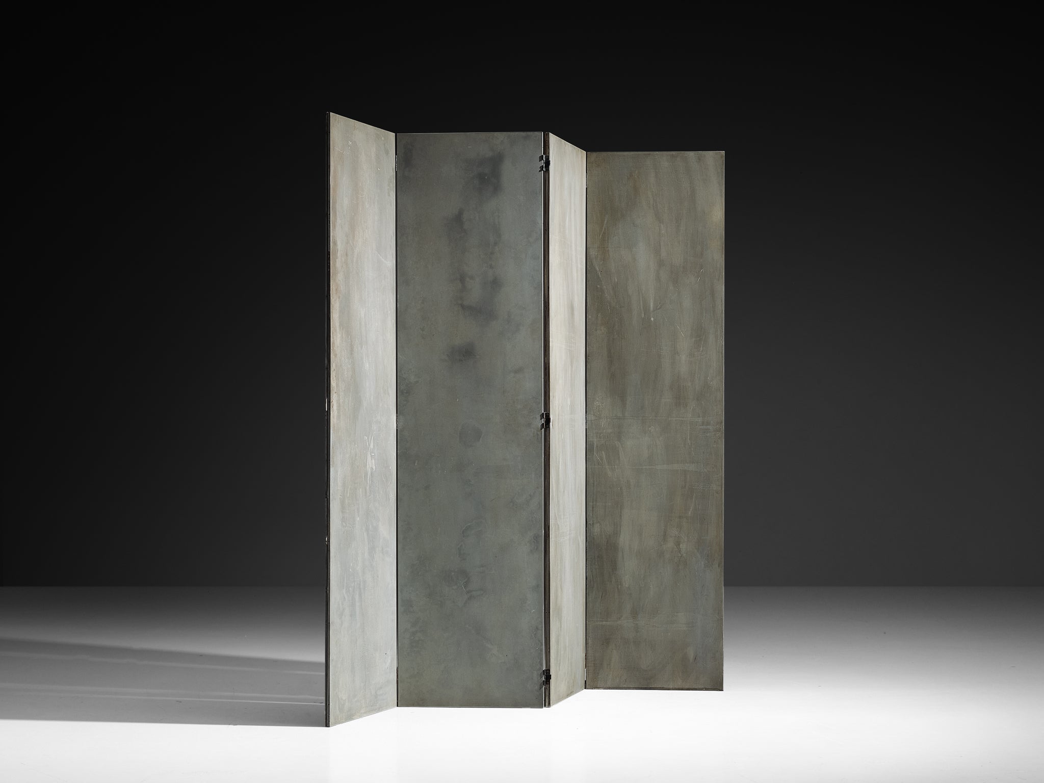 Mats Theselius for Källemo AB Limited Edition 'Rörligt Objekt' Folding Screen in Patinated Aluminum More Furniture and Collectibles Morentz