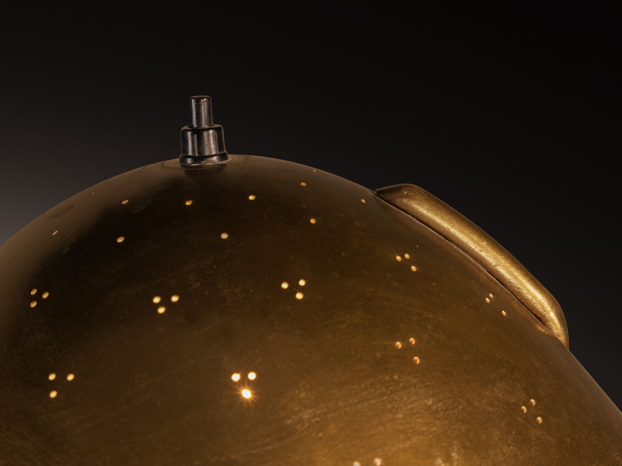 Paavo Tynell for Taito Oy '9209' Table Lamp in Brass and Cane Lighting Morentz