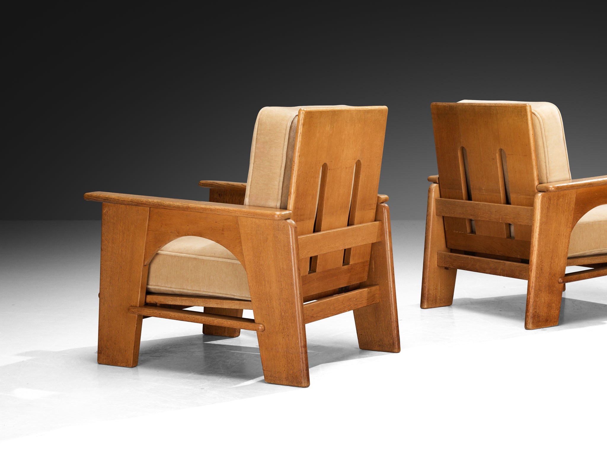 Bas Van Pelt for My Home Lounge Chairs in Oak Seating Morentz