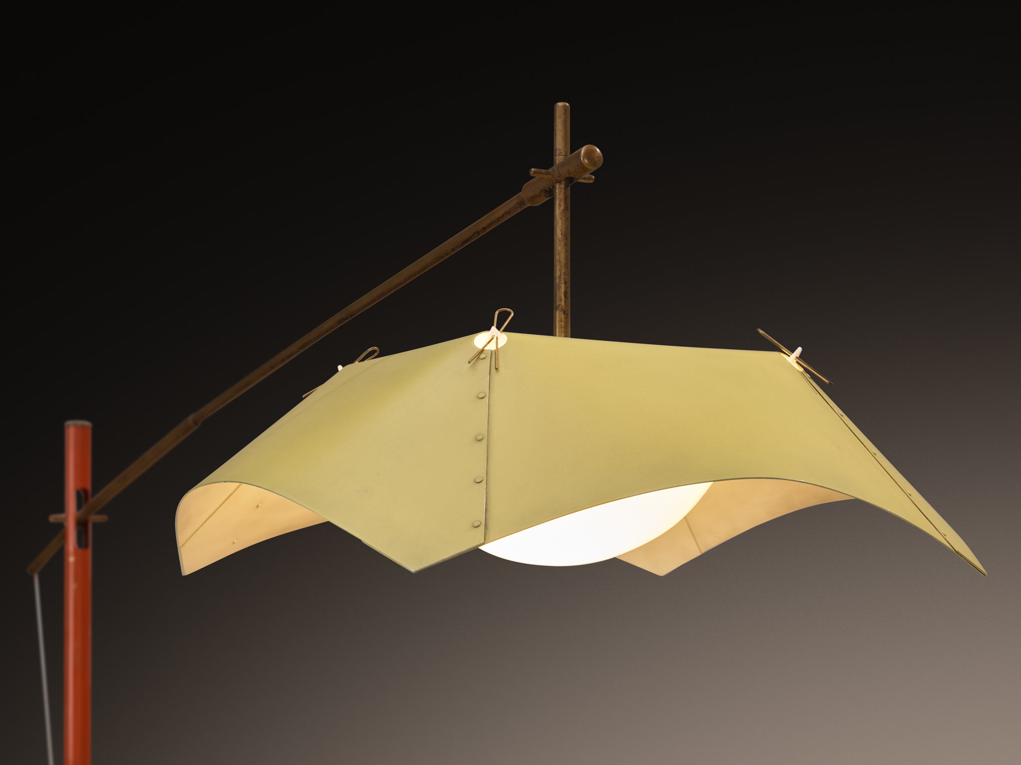 Rare Angelo Lelii for Arredoluce Floor Lamp Lighting Morentz