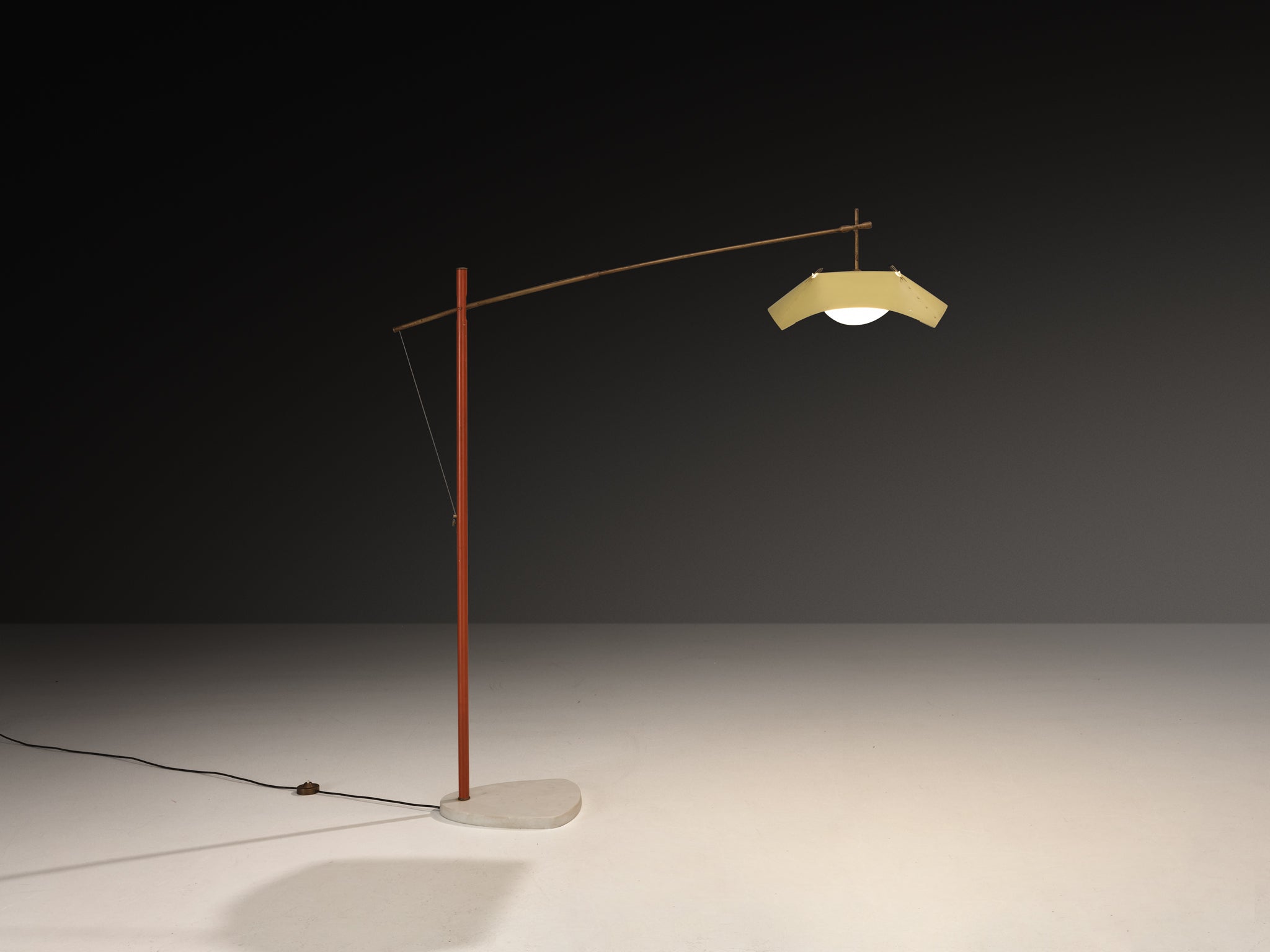 Rare Angelo Lelii for Arredoluce Floor Lamp Lighting Morentz