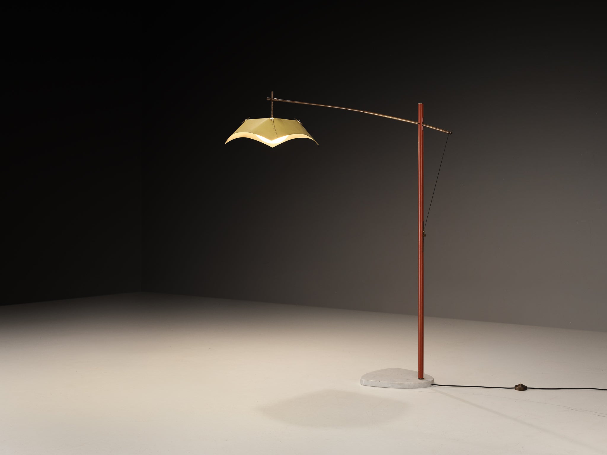 Rare Angelo Lelii for Arredoluce Floor Lamp Lighting Morentz