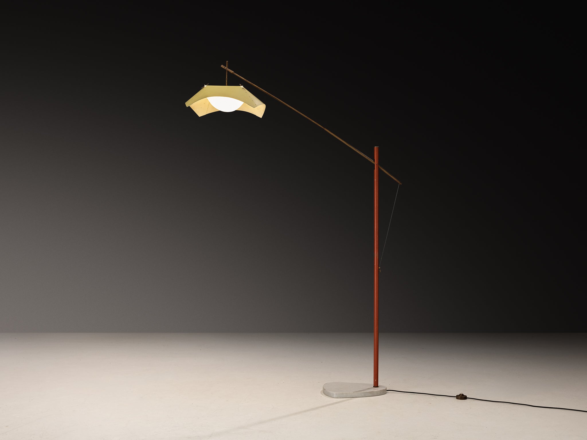 Rare Angelo Lelii for Arredoluce Floor Lamp Lighting Morentz