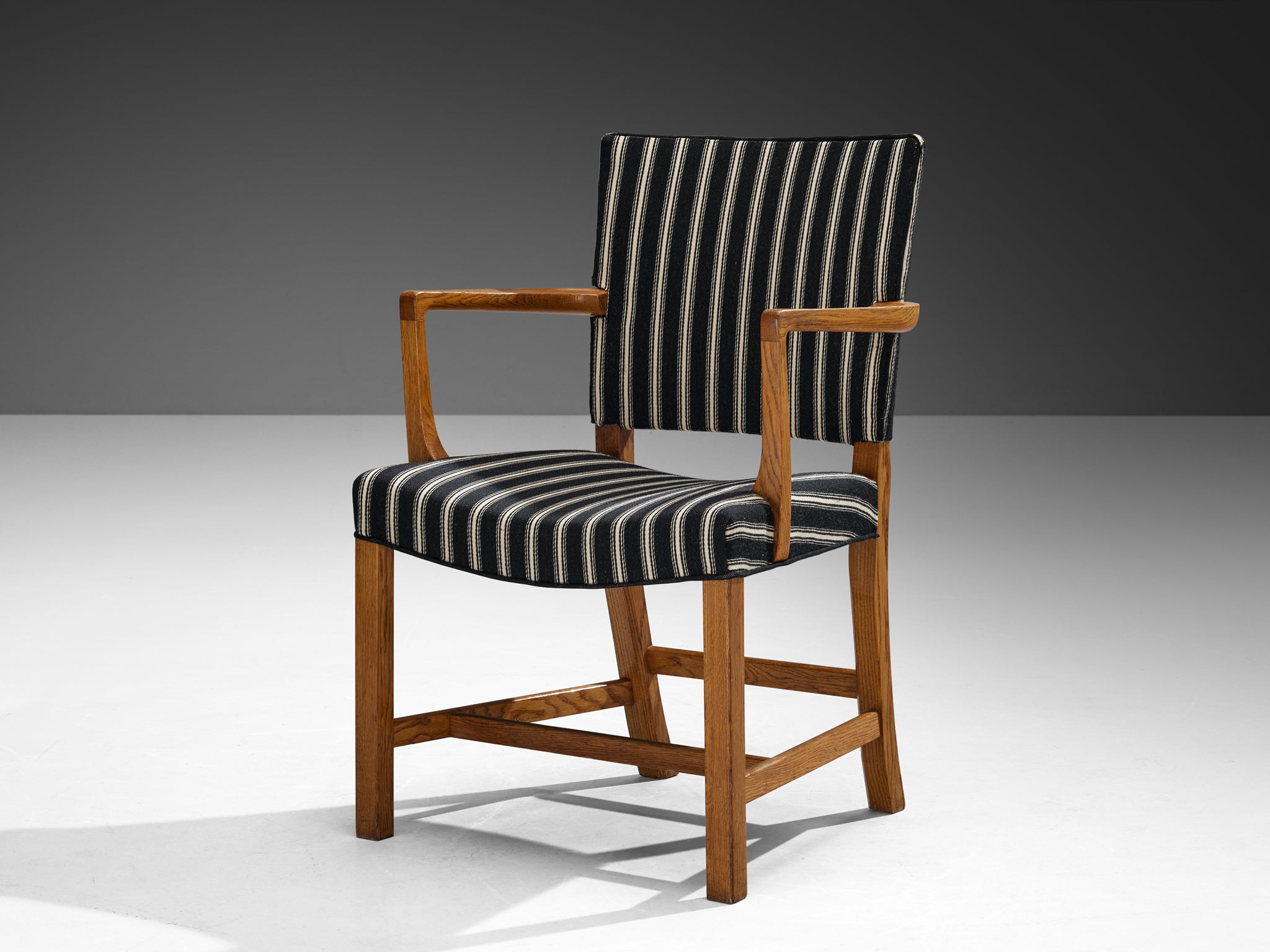 Kaare Klint for Rud. Rasmussens Snedkerier Set of Six '3758A' Red Dining Chairs Seating Morentz