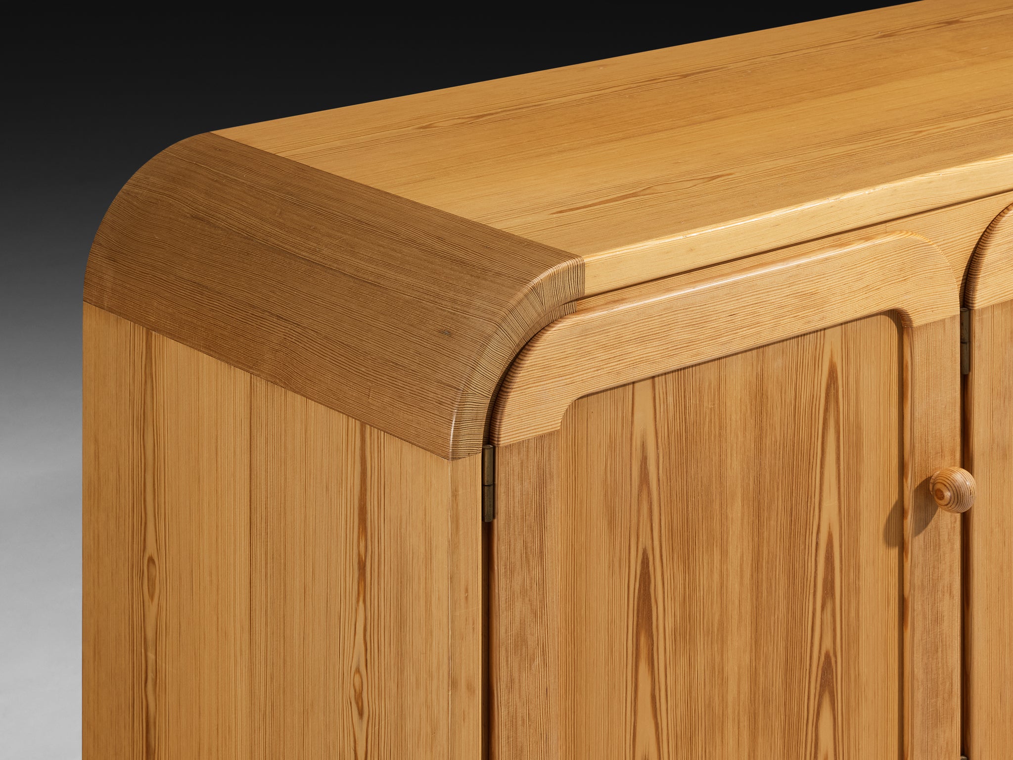 French Postmodern Sideboard in Pine Case pieces and storage cabinets Morentz