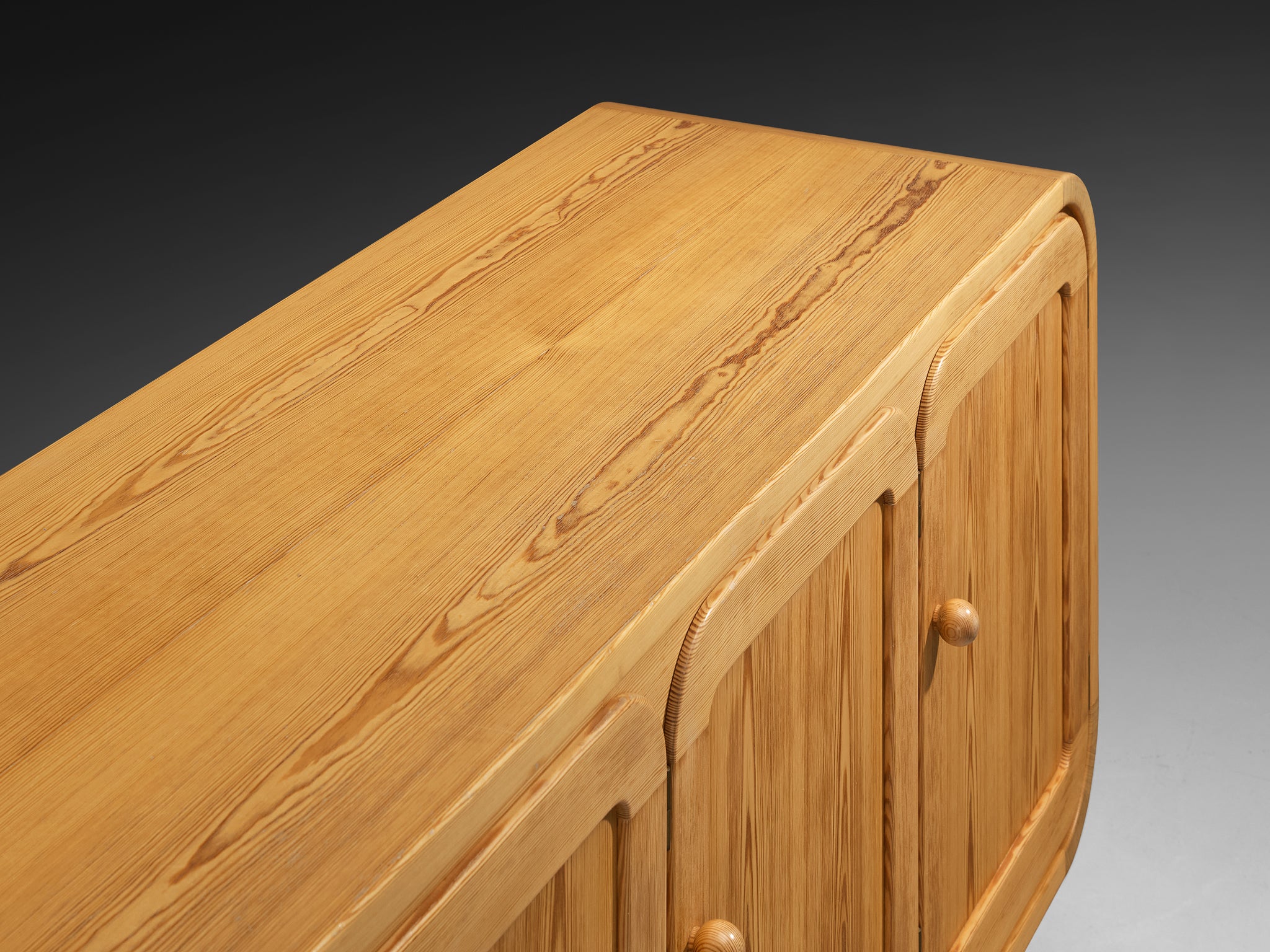 French Postmodern Sideboard in Pine Case pieces and storage cabinets Morentz