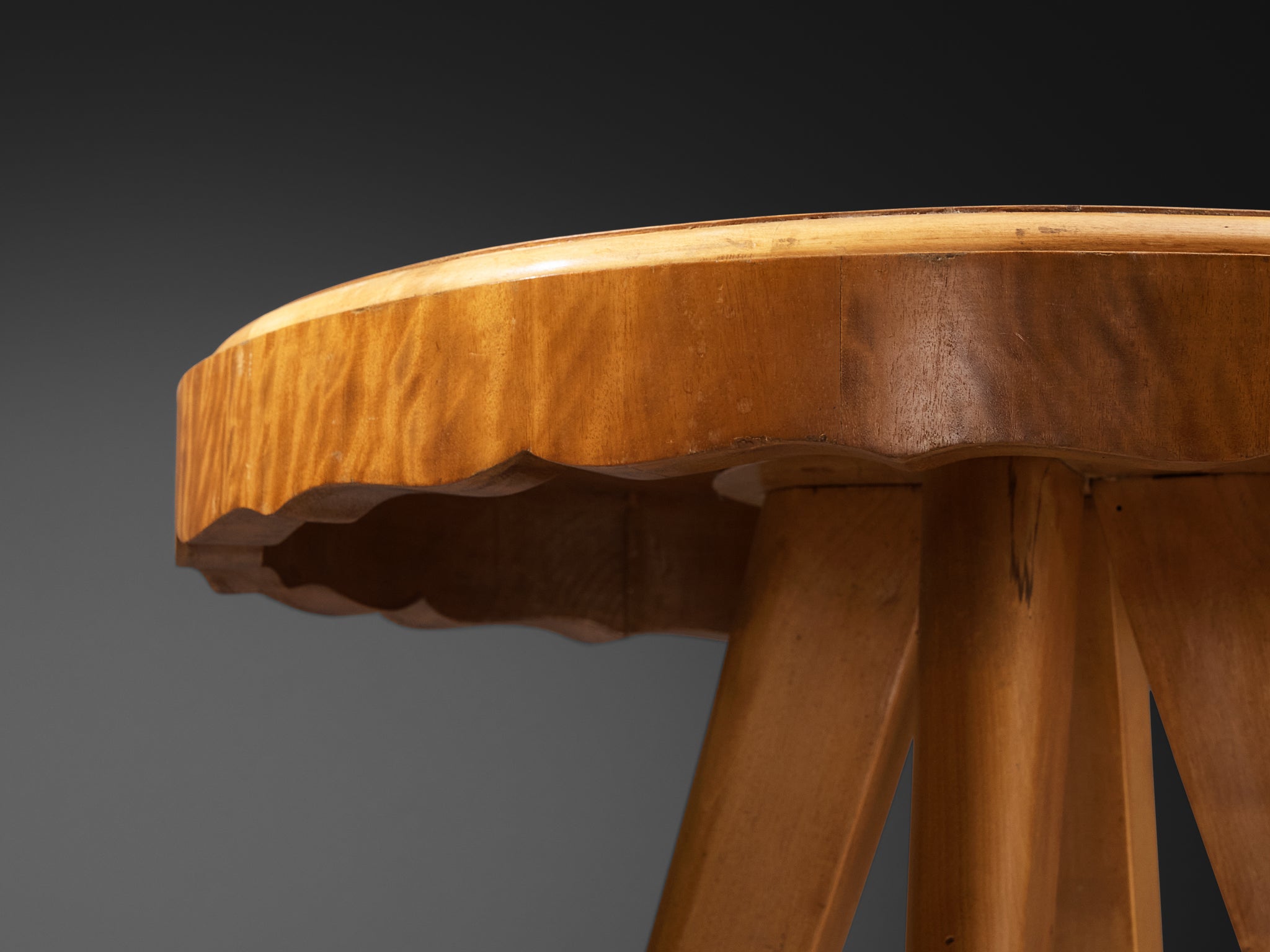 1940s French Side Table in Walnut Tables Morentz