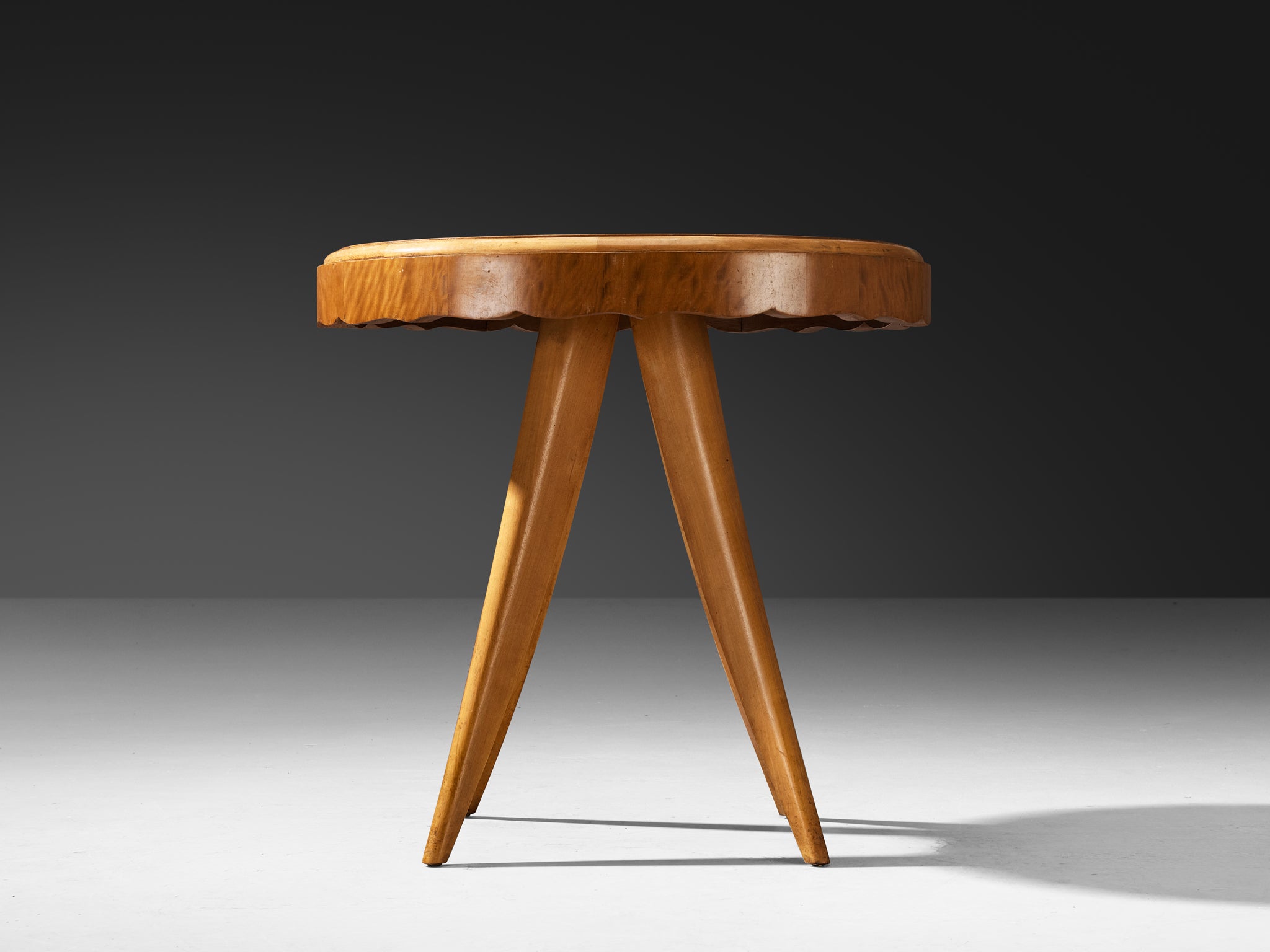 1940s French Side Table in Walnut Tables Morentz