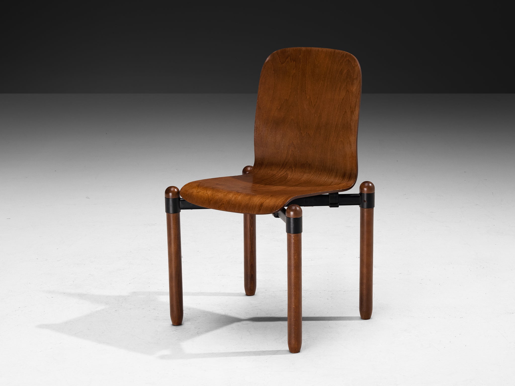 Modernist Dining Chairs in Wood and Metal Seating Morentz