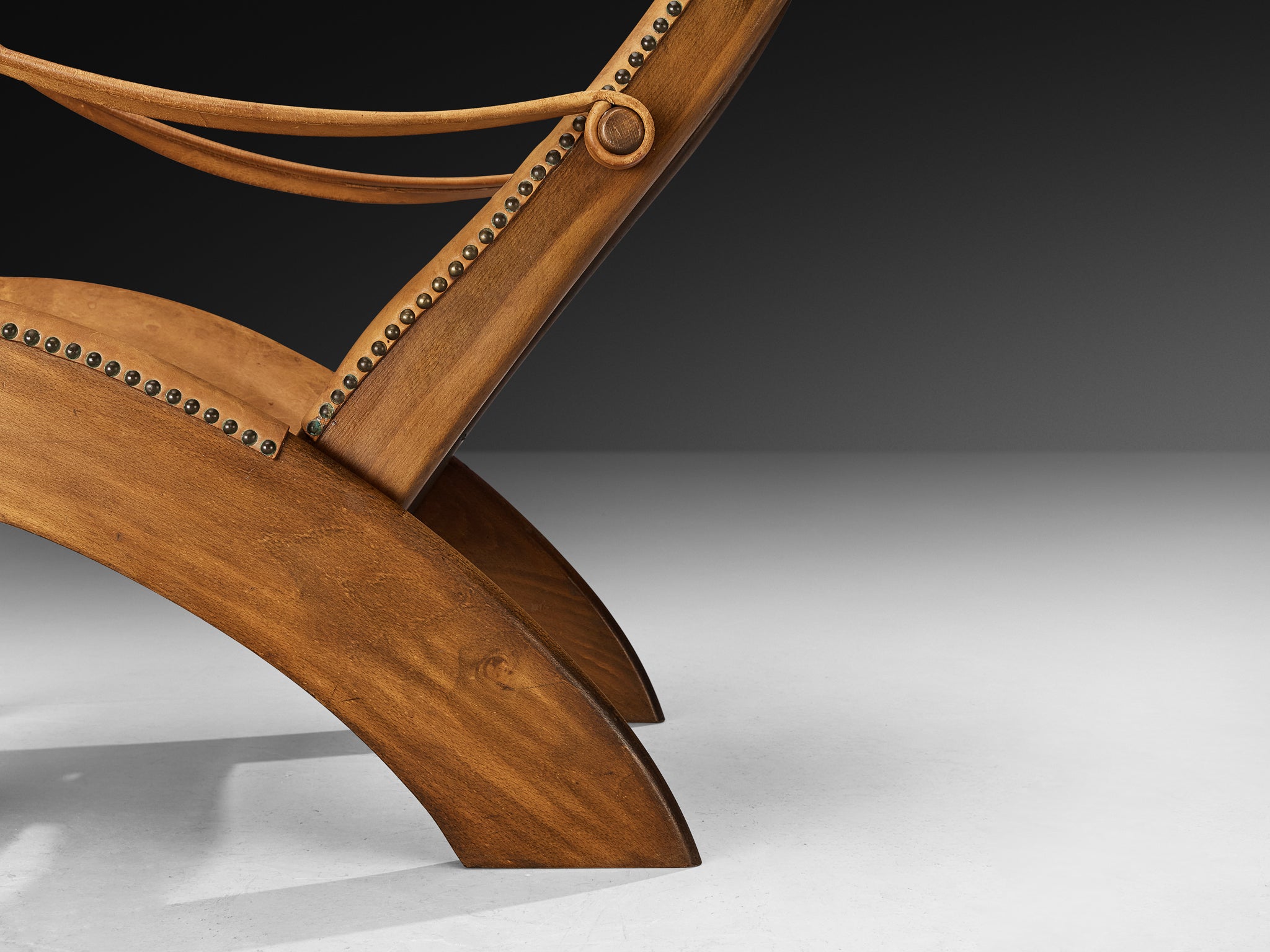 Mogens Voltelen 'Copenhagen' Lounge Chair in Patinated Cognac Leather Seating Morentz