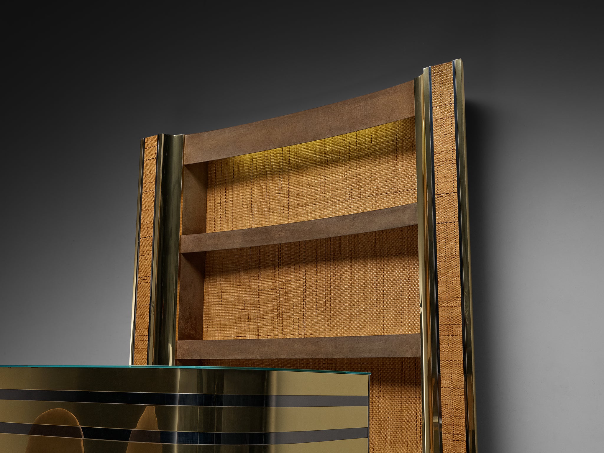 Hollywood Regency Bar Cabinet in the Style of Willy Rizzo