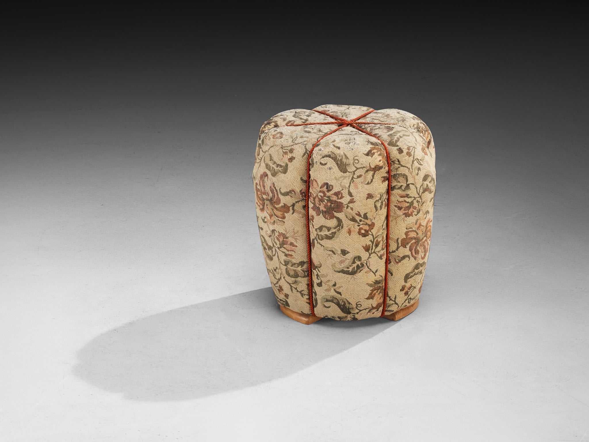 Jindrich Halabala Stools in Decorative Upholstery Seating Morentz