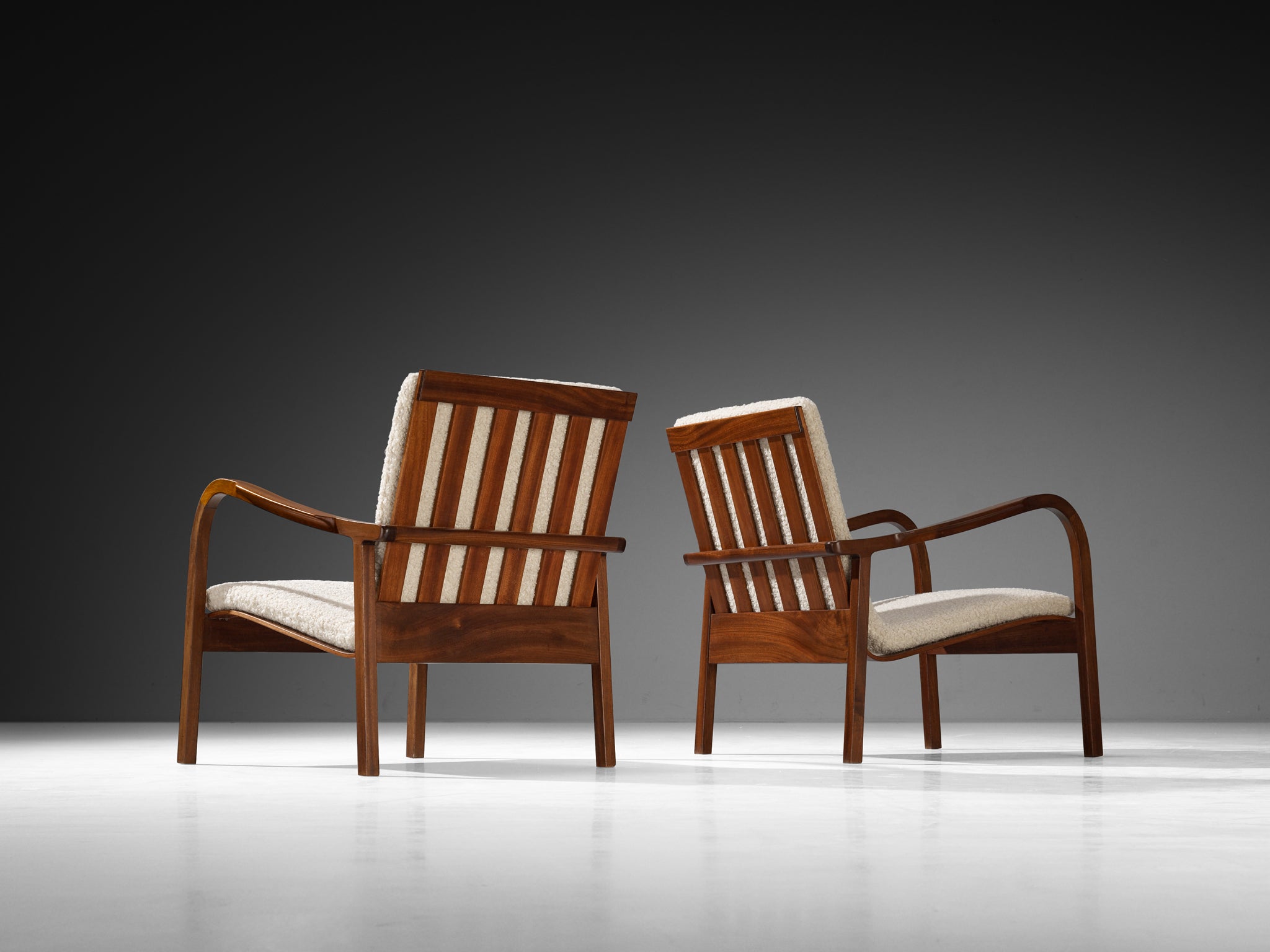 Danish Easy Chairs by Cabinet Maker in Mahogany Seating Morentz