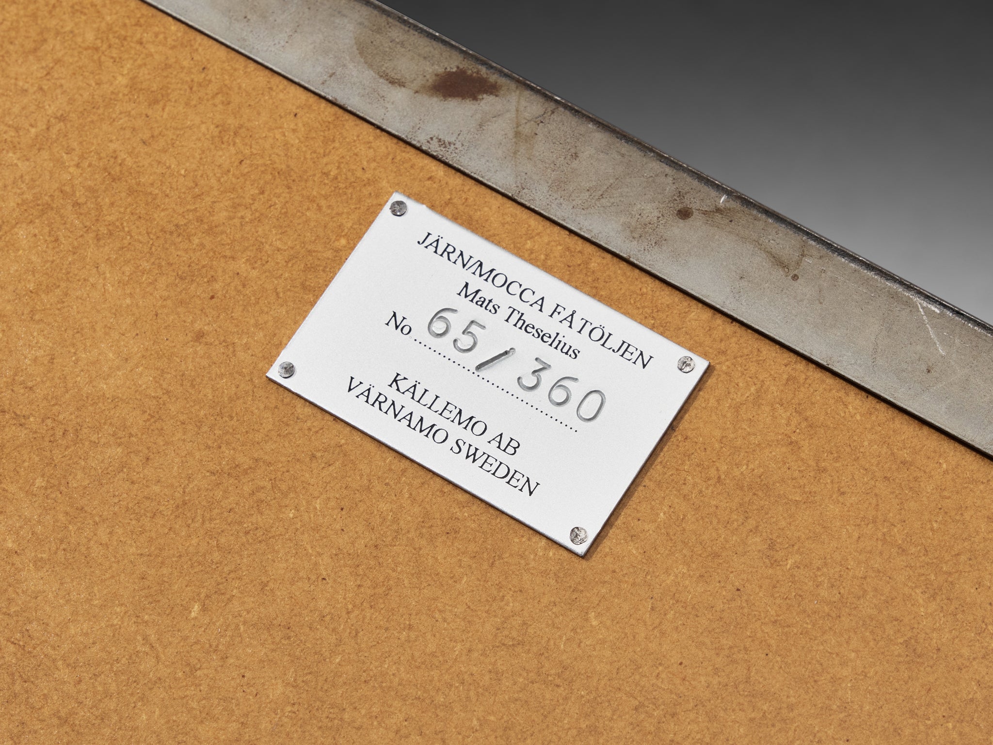 Mats Theselius for Källemo AB Limited Edition 'Järn Mocca' Lounge Chai