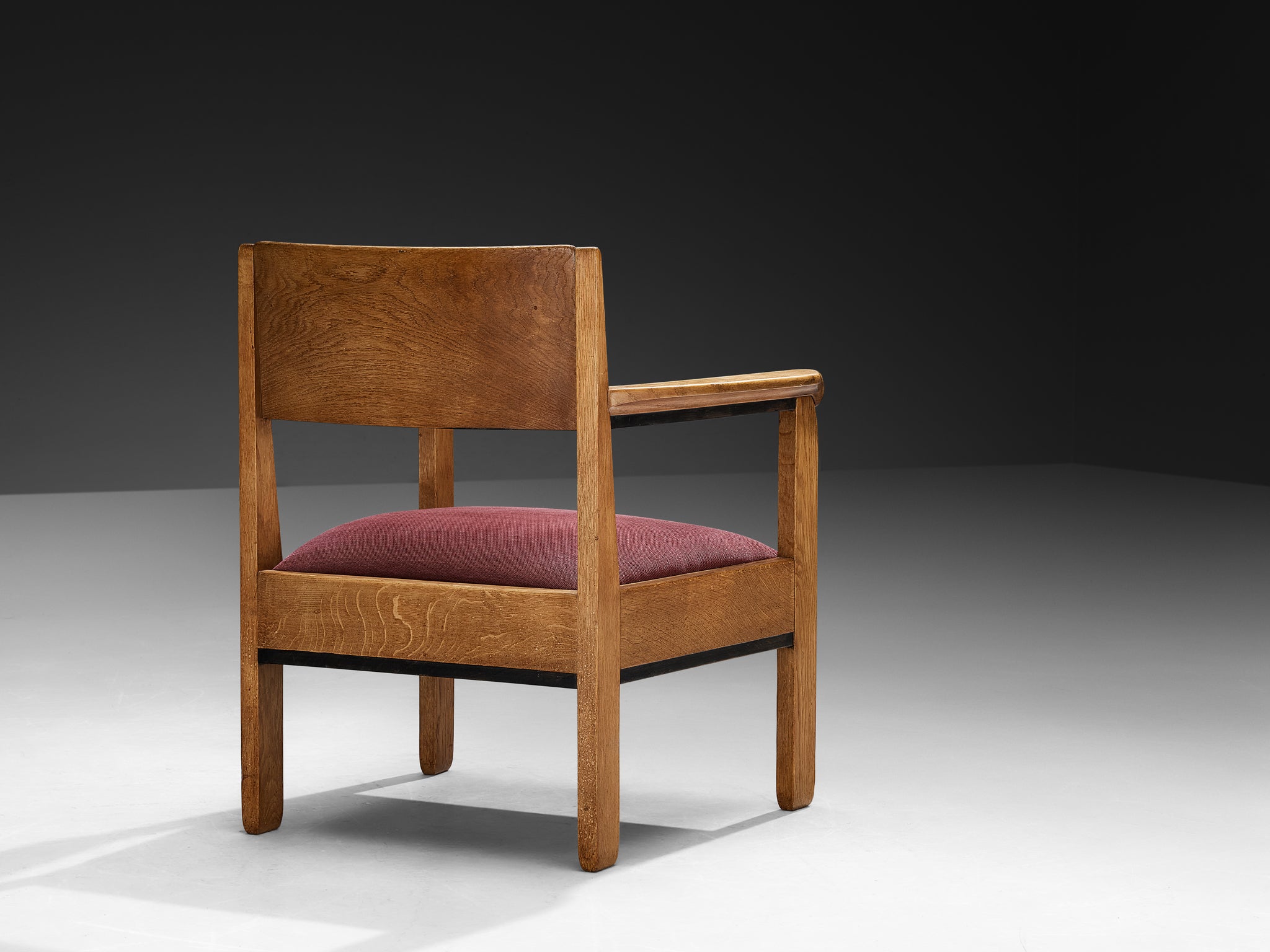 Hague School Lounge Chair by H. Fels in Oak Seating Morentz