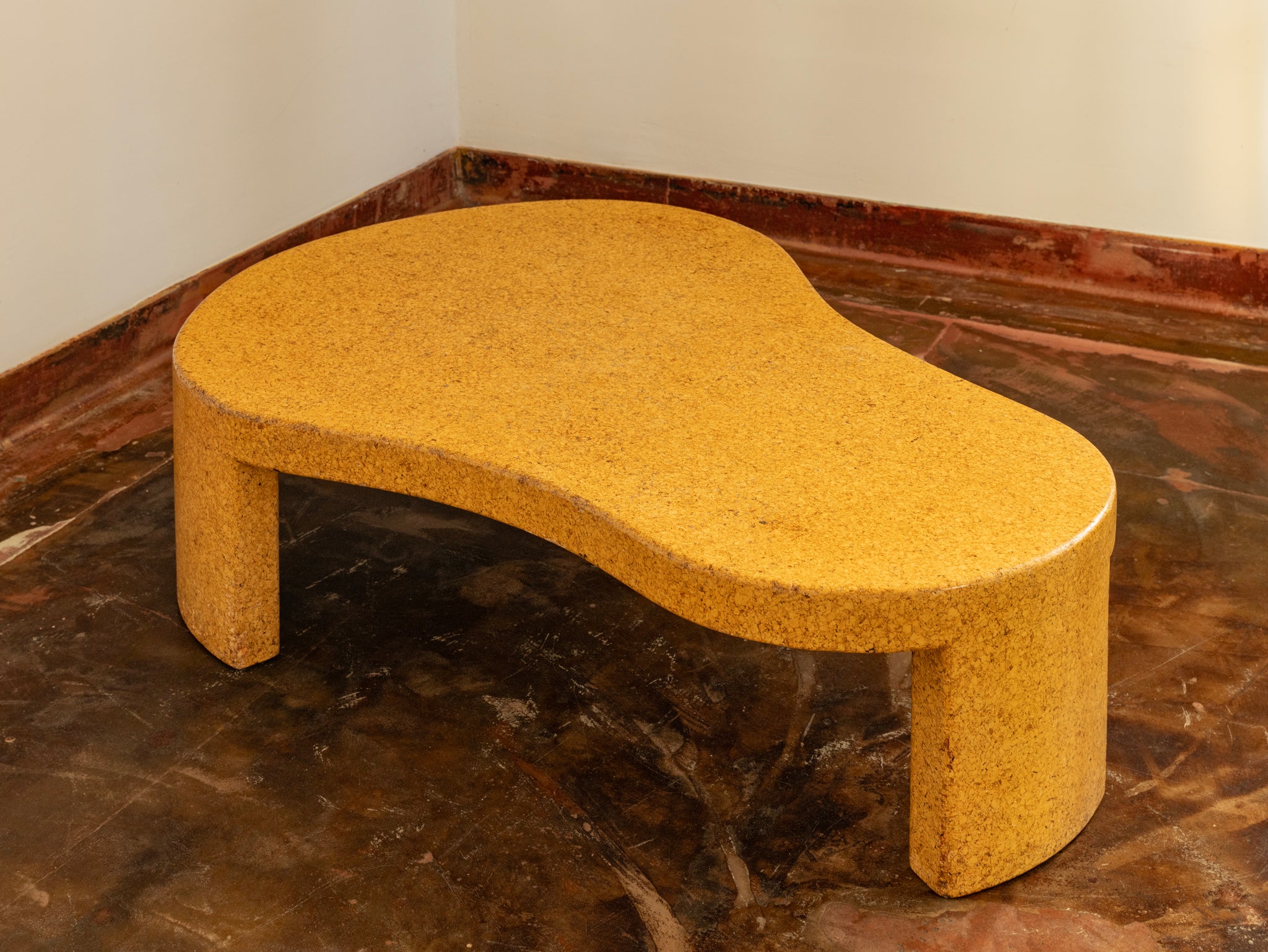 Rare Paul T. Frankl Model '5025' Coffee Table in Cork