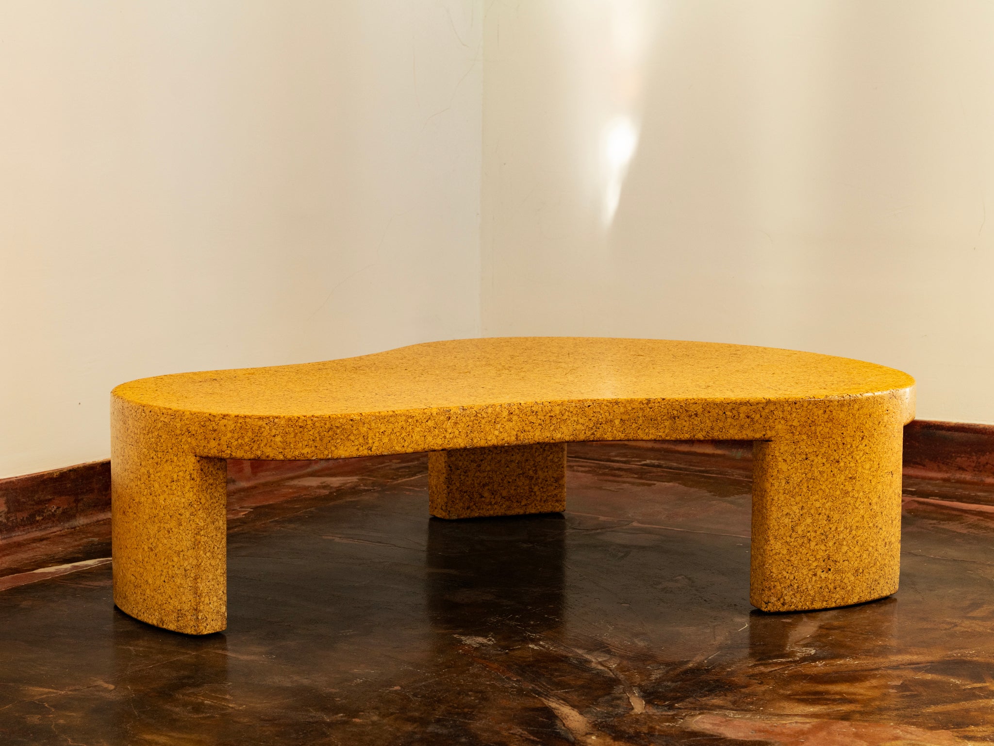 Rare Paul T. Frankl Model '5025' Coffee Table in Cork