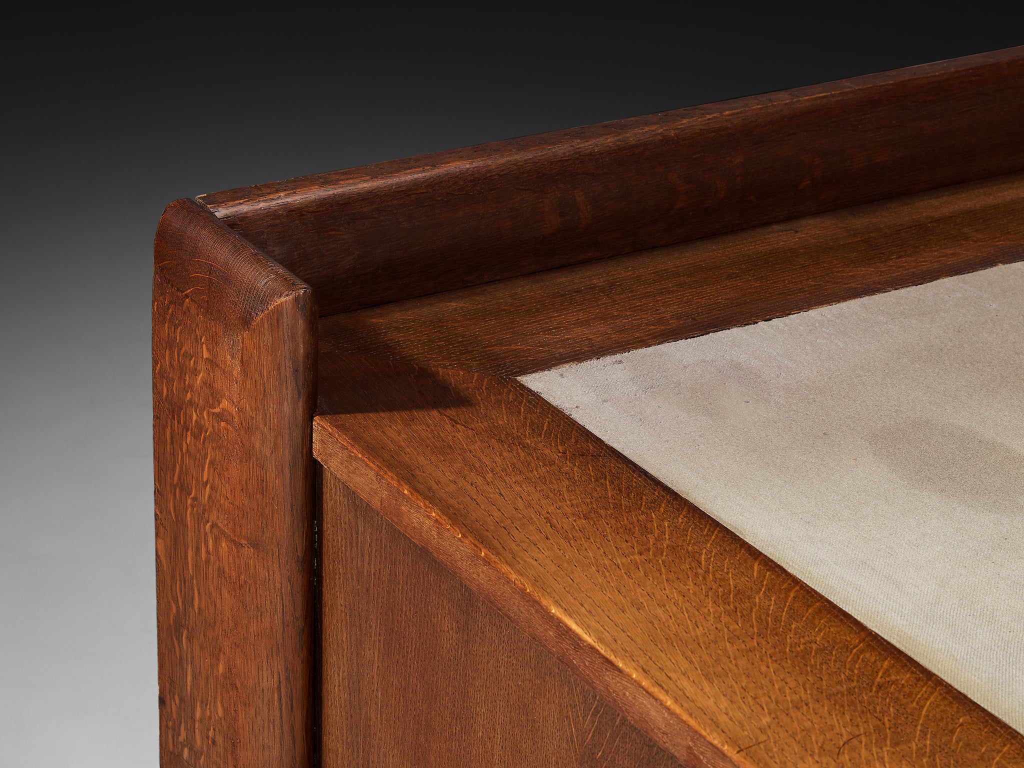 Paul Bromberg for H. Pander & Zonen Free-Standing Desk in Solid Oak Tables Morentz