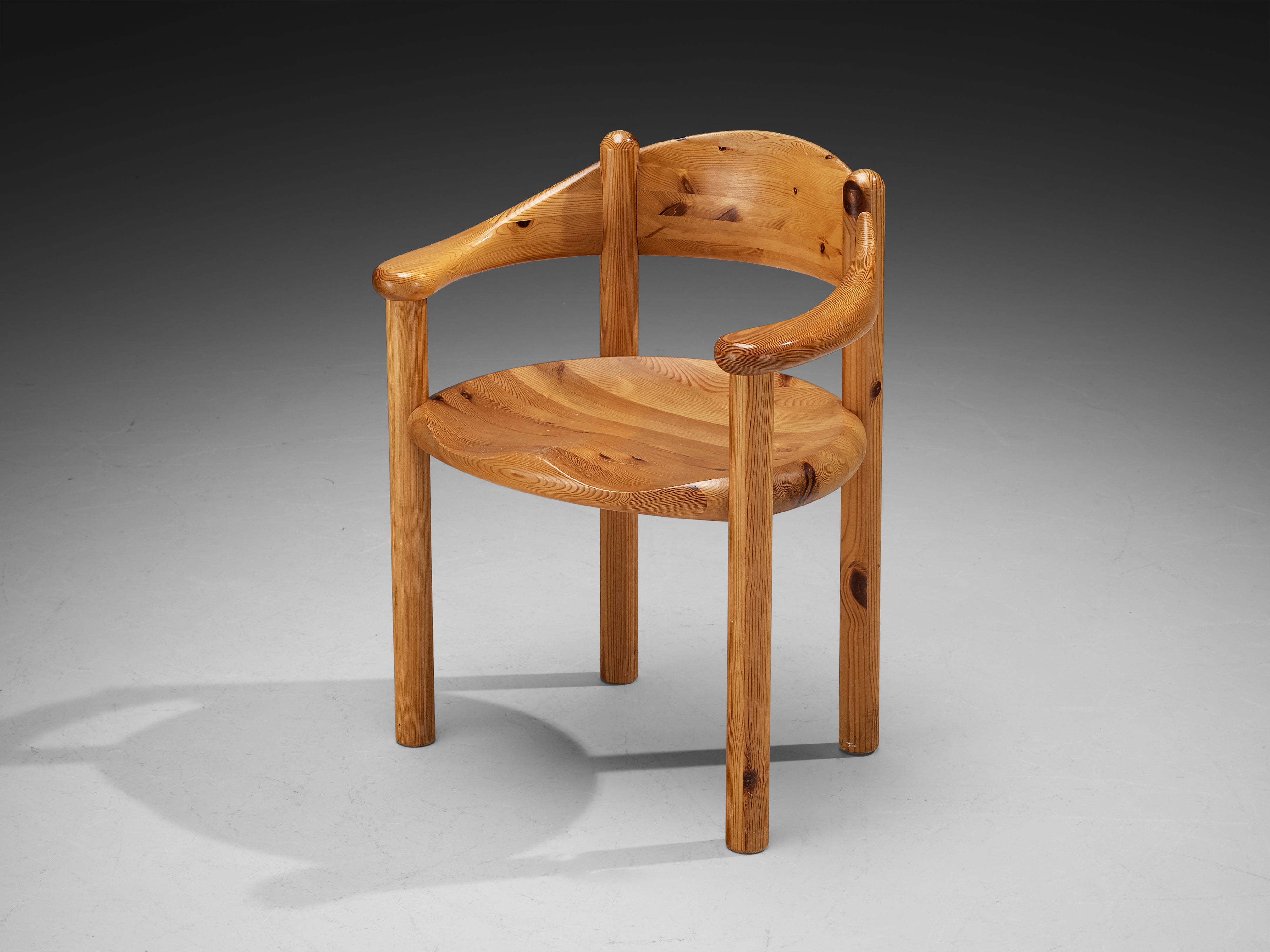 Rainer Daumiller Set of Twelve Armchairs in Solid Pine Seating Morentz