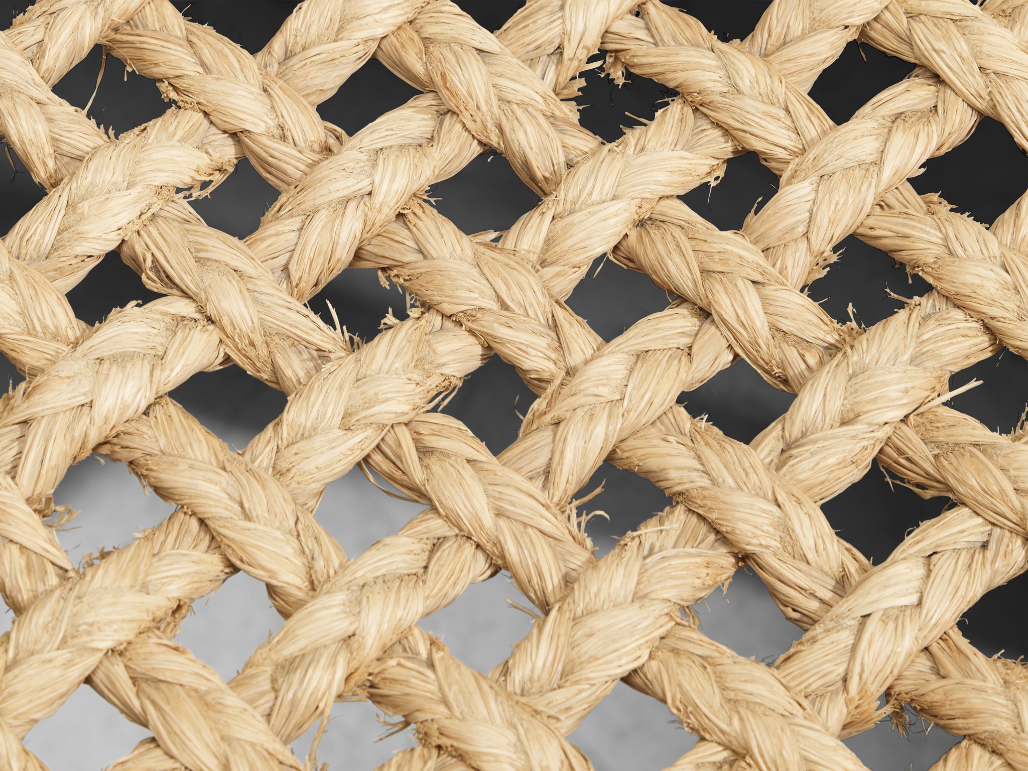 Adrien Audoux & Frida Minnet for Vibo Set of Six Armchairs in Wicker Straw Seating Morentz