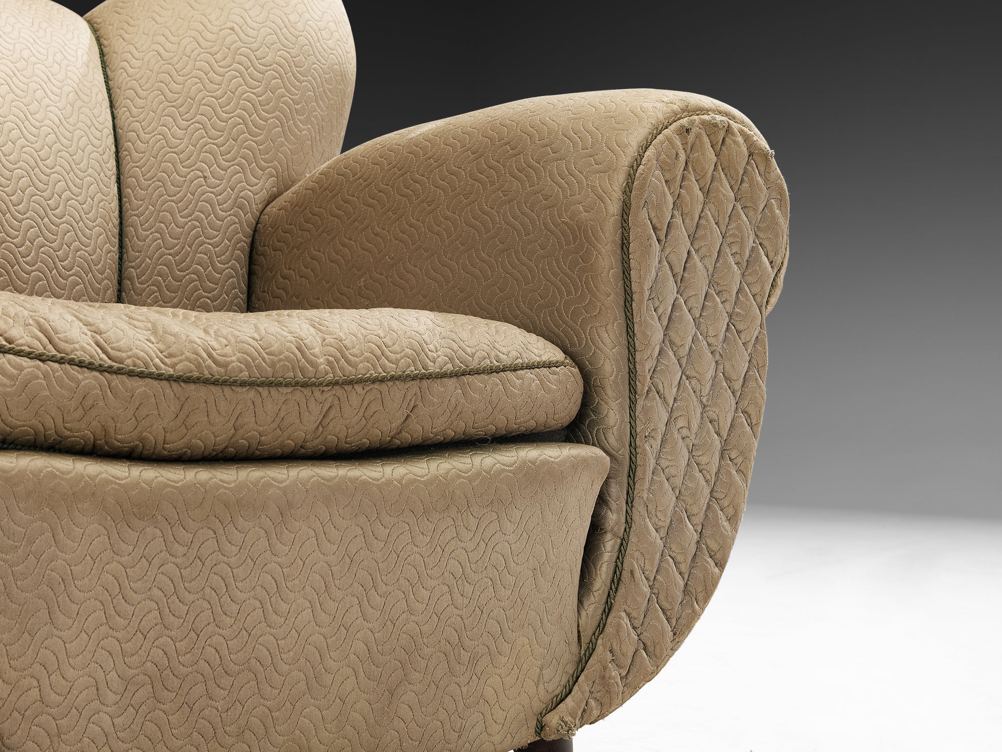 Pair of Beech Lounge Chairs with Elegant Tapered Feet 1950s Seating Morentz