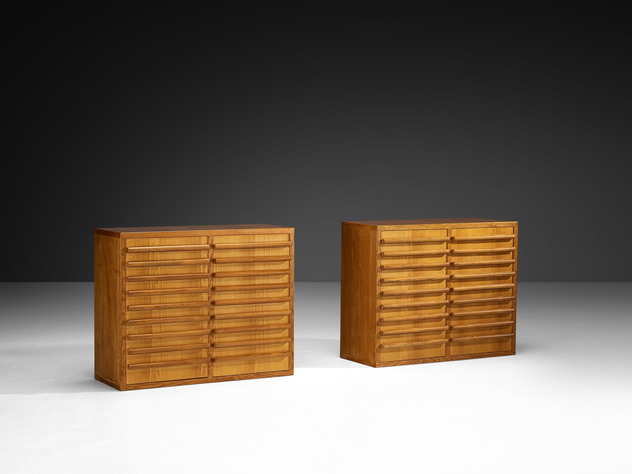 Italian Mid-Century Sideboards in Ash Case pieces and storage cabinets Morentz