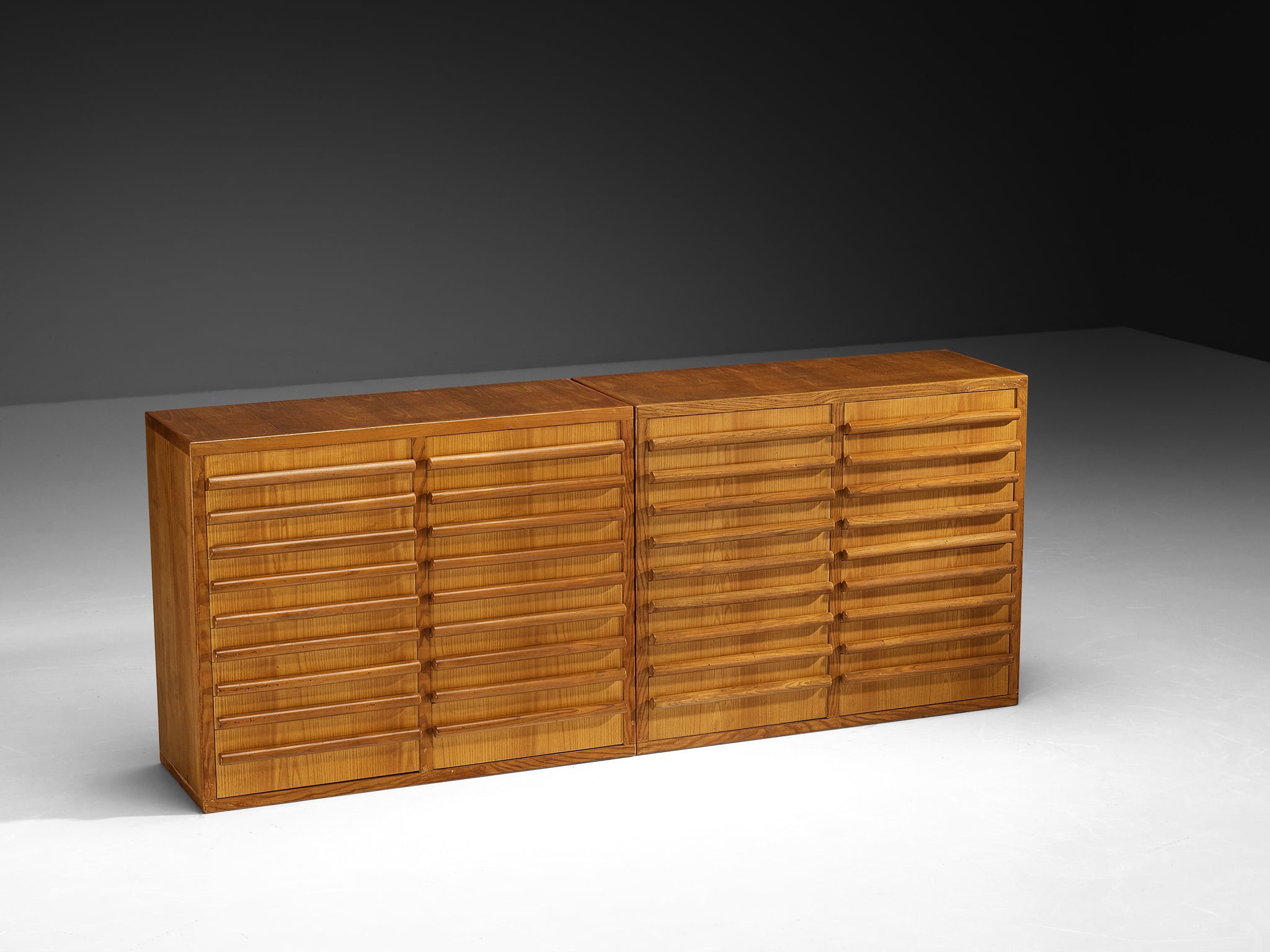 Italian Mid-Century Sideboards in Ash Case pieces and storage cabinets Morentz
