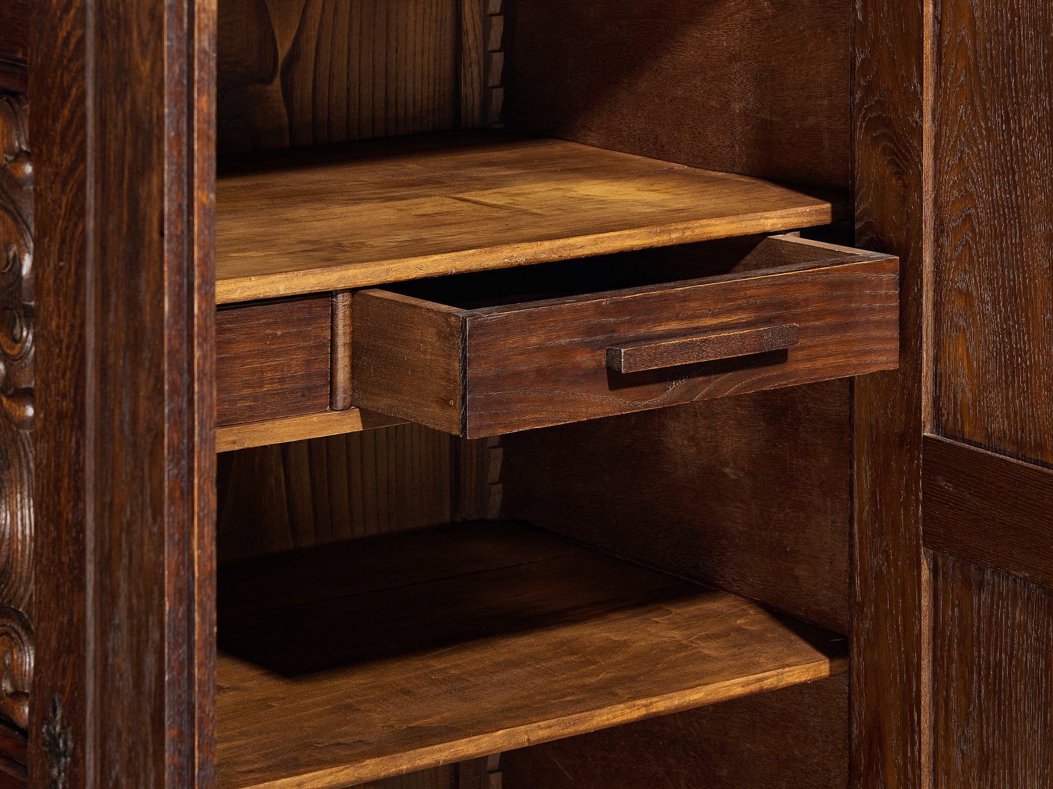 Joseph Savina Sideboard in Oak and Wrought Iron