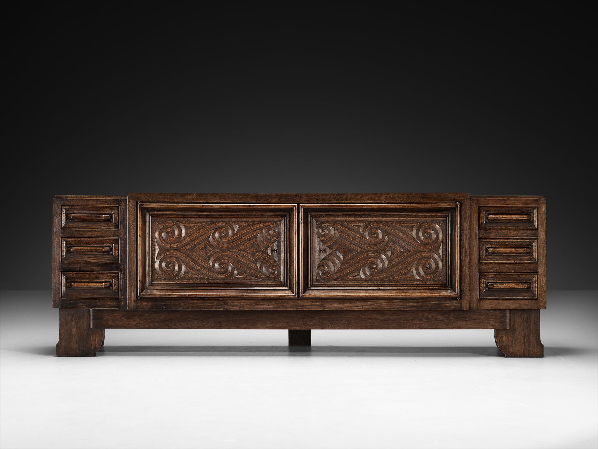 André Le Picard Sideboard in Oak 1930s Case pieces and storage cabinets Morentz