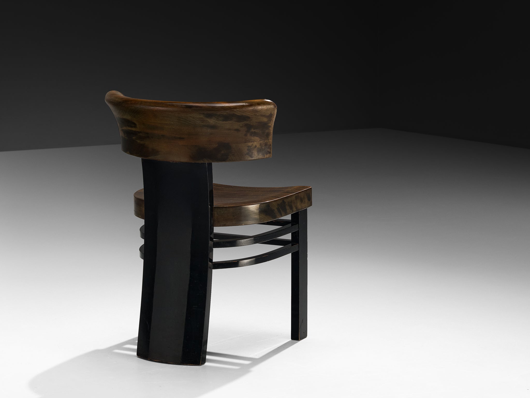 Vittorio Valabrega Side or Desk Chair in Lacquered Wood Seating Morentz